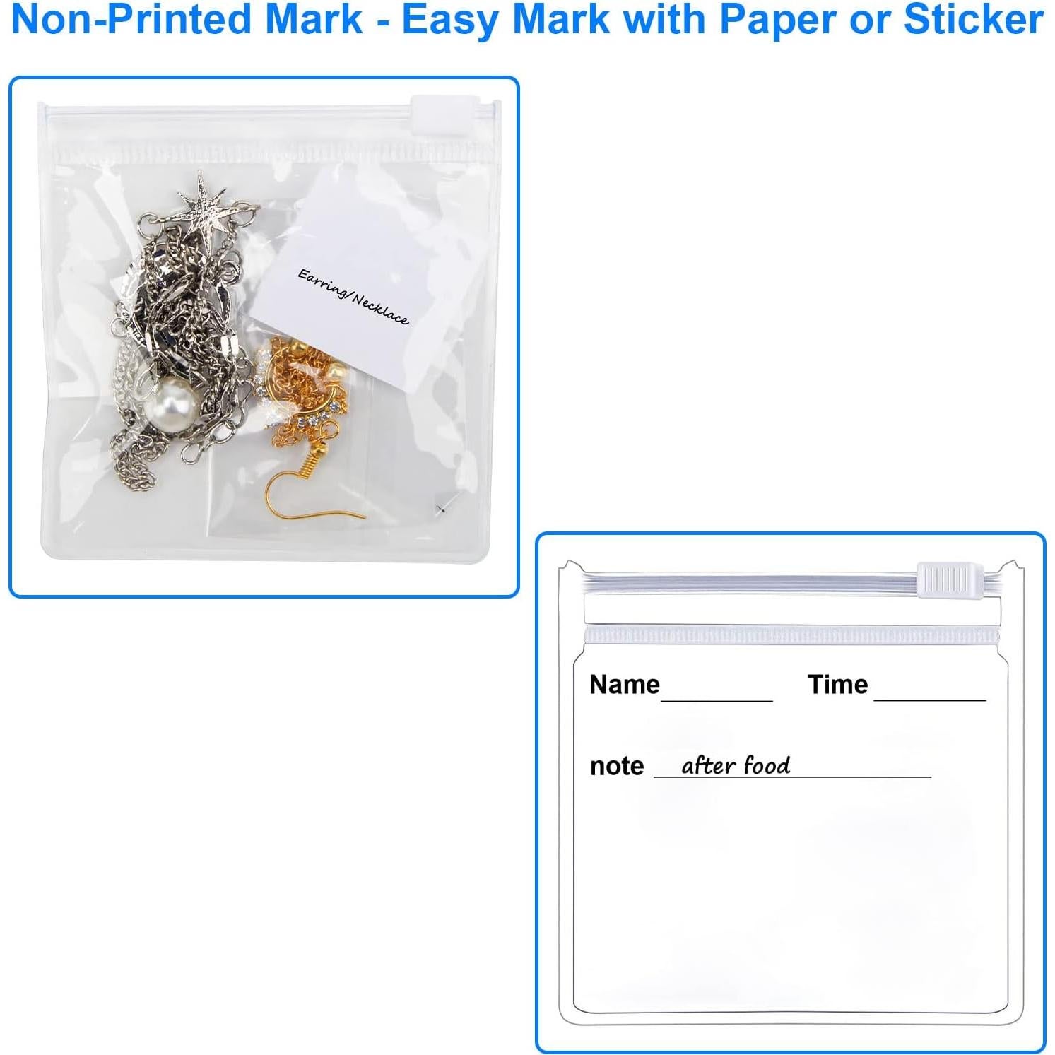 Bolsas de Píldoras Reutilizables WIWAPLEX 24 Piezas 8x8 cm