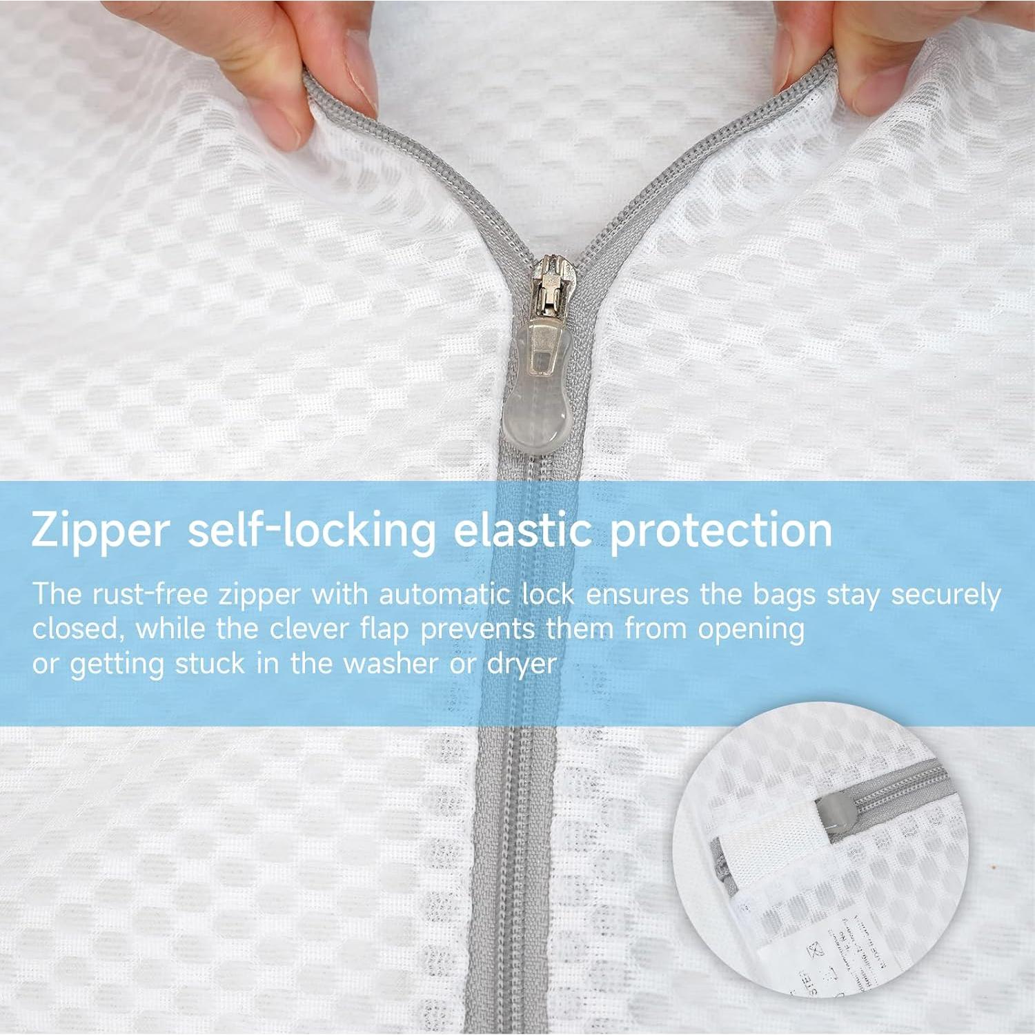 Bolsas de Lavandería de Malla GOGOODA - 3 Medianas Grandes