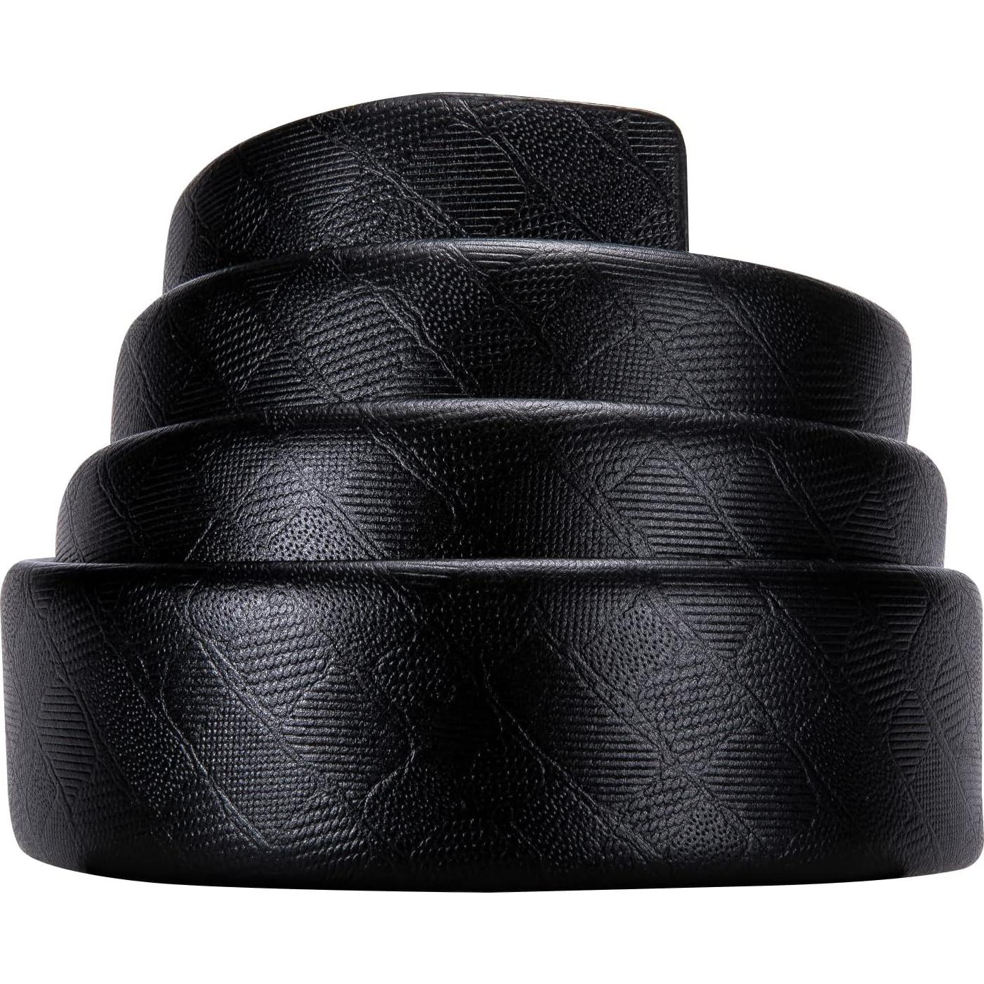 Cinturón de Ratchet Barry.Wang Cuero Genuino Ajustable 3,49 cm