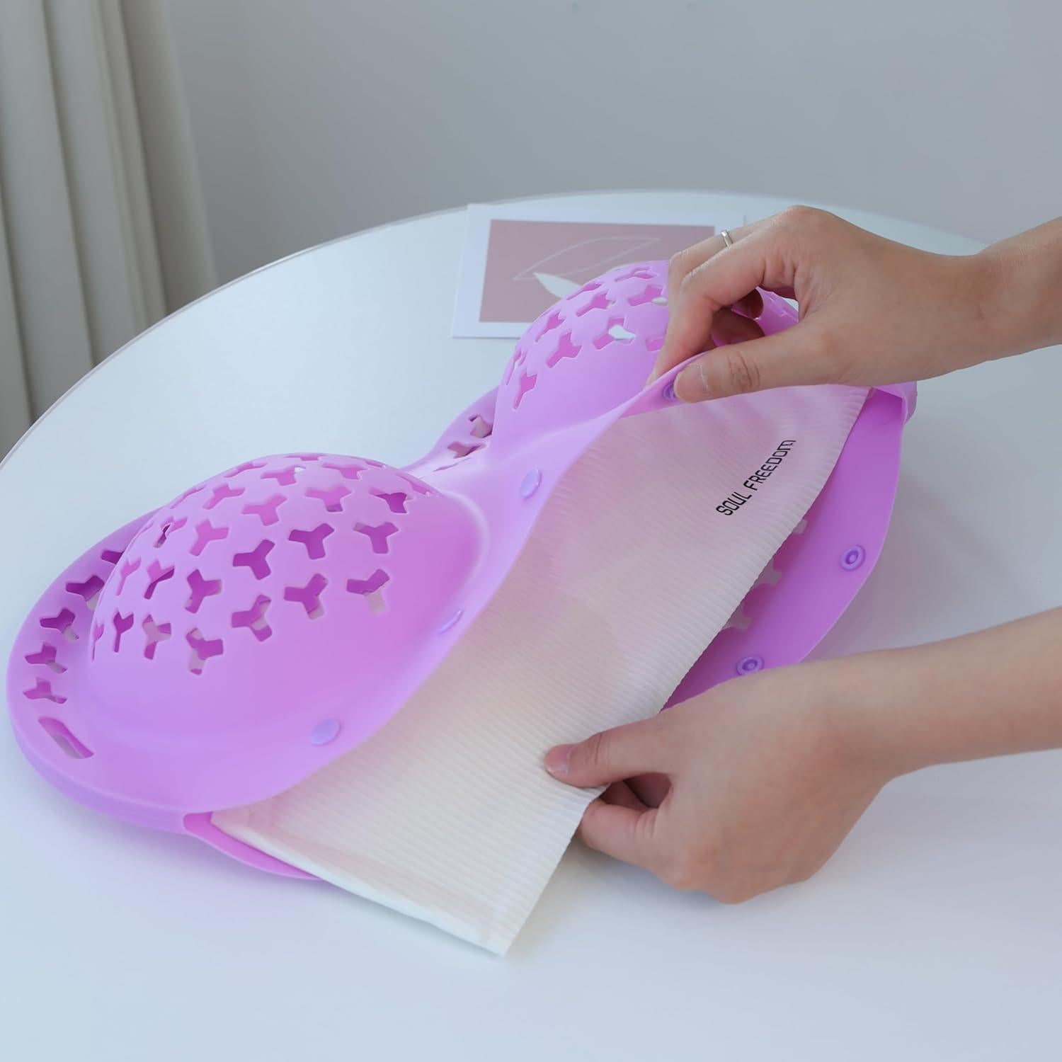 Bolsa de Lavado de Sujetadores Chooseyo de Silicona Púrpura