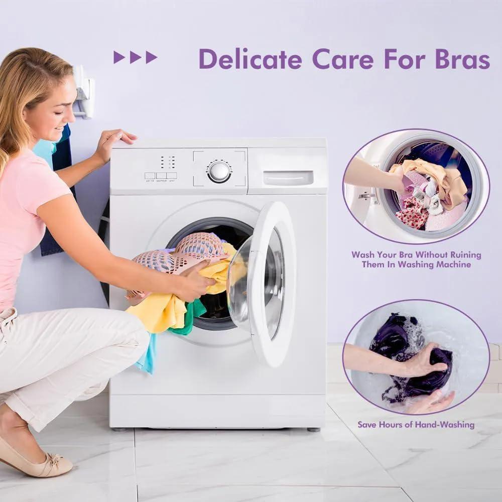 Bolsa de Lavado de Sujetadores TTYOUMXX de Silicona Púrpura