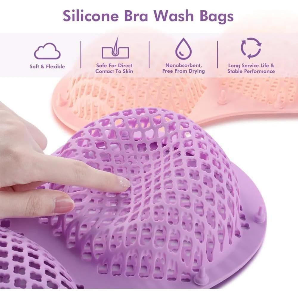 Bolsa de Lavado de Sujetadores TTYOUMXX de Silicona Púrpura
