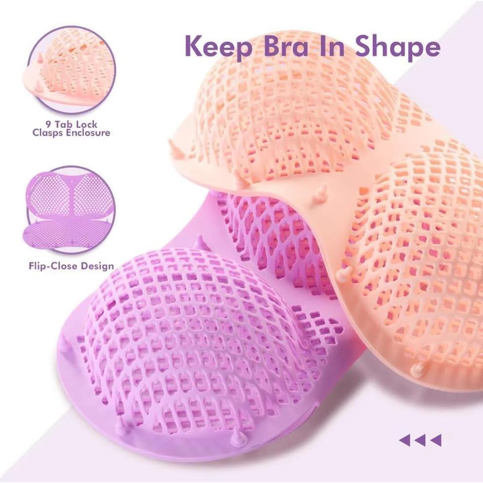 Bolsa de Lavado de Sujetadores TTYOUMXX de Silicona Púrpura