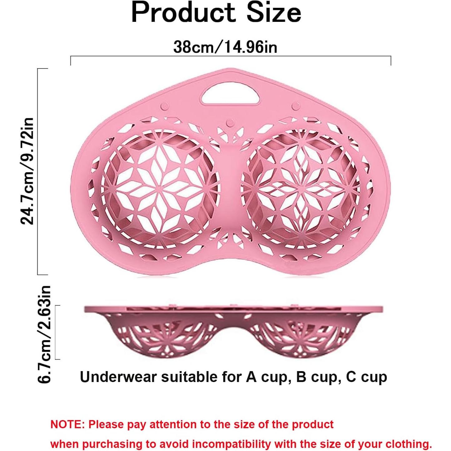 Bolsas de Lavado de Silicona Tefola 2 Pcs Extra Grande Rosa Morado