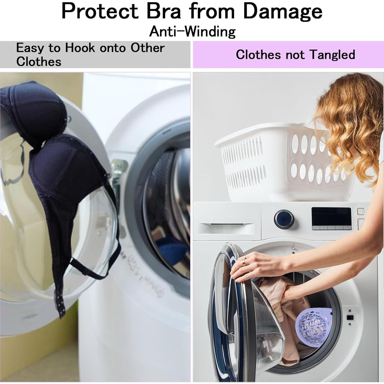 Bolsas de Lavado de Silicona Tefola 2 Pcs Extra Grande Rosa Morado