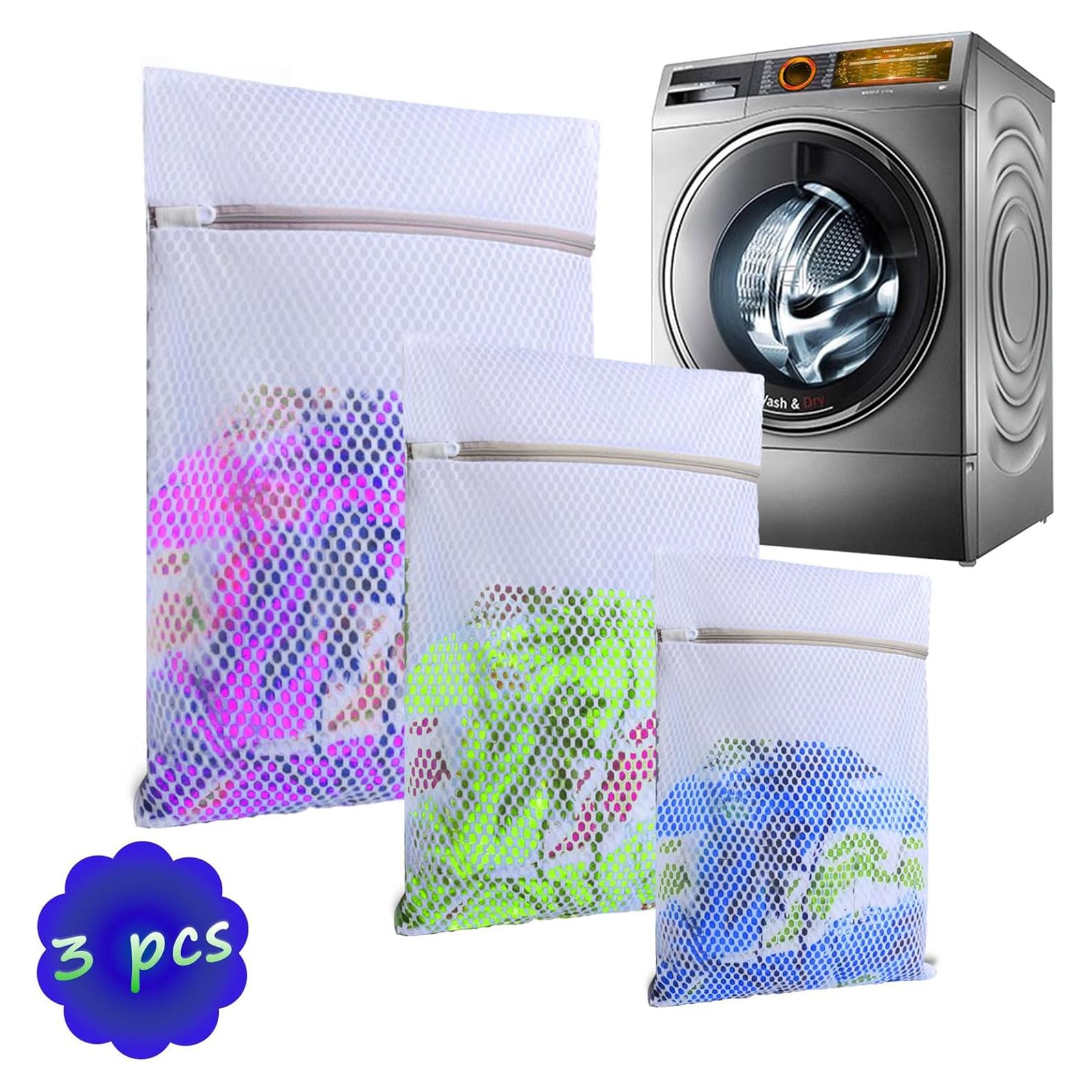 Paquete 3 Bolsas de Malla Syhskhy para Lavadora - Delicados
