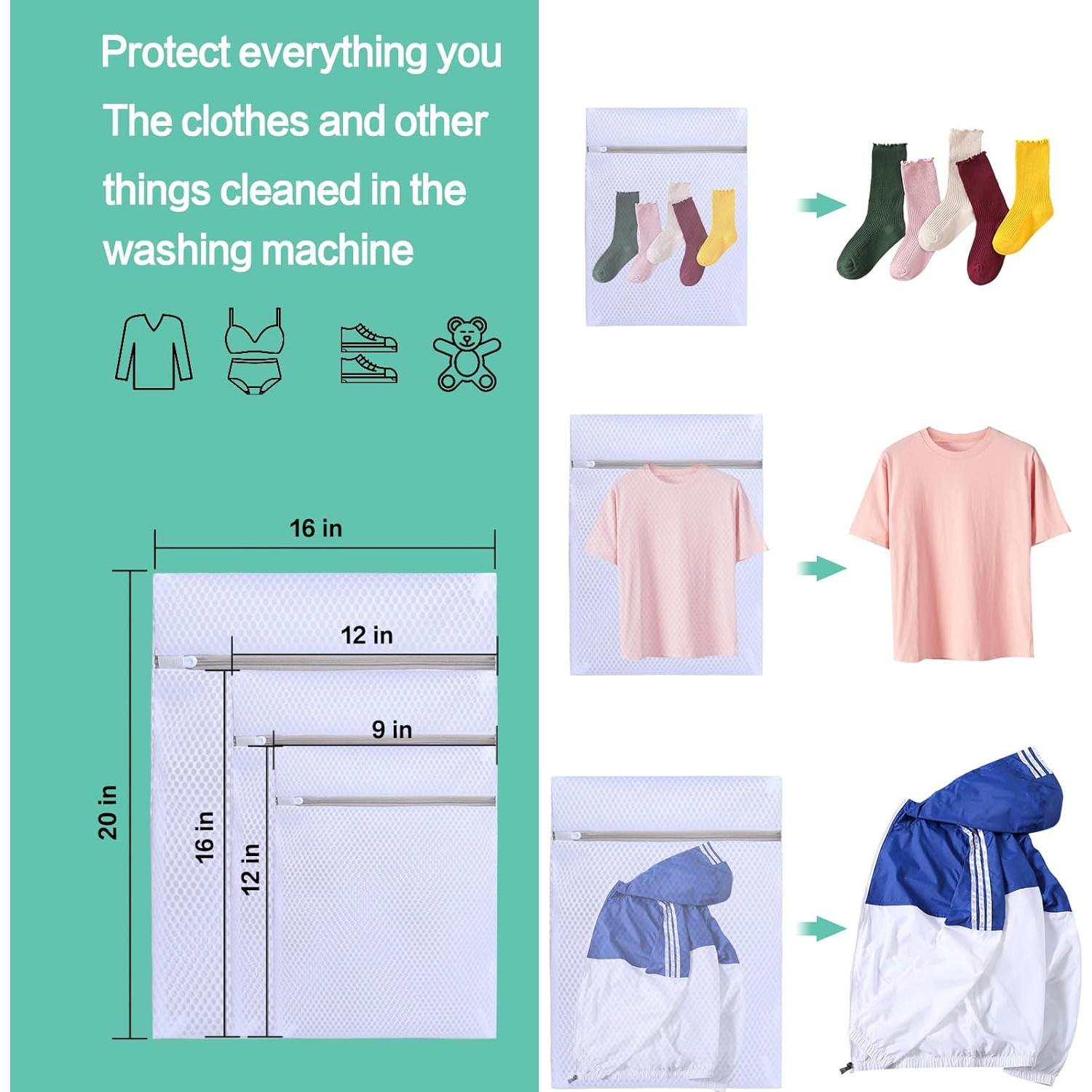 Paquete 3 Bolsas de Malla Syhskhy para Lavadora - Delicados