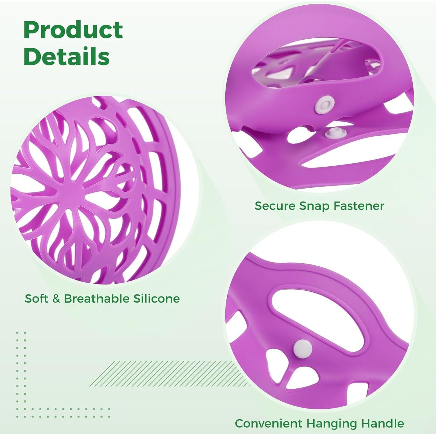 3 Bolsas de Lavado de Sujetadores OMISTAR Silicona 37.6x22.4cm