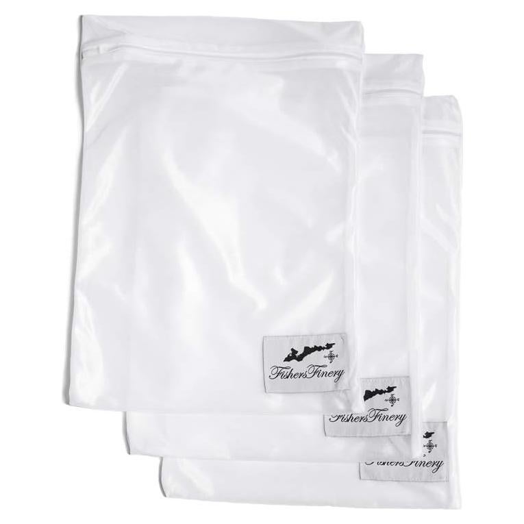 Bolsas de Lavado Fishers Finery Nylon con Cremallera - 3 Paquete