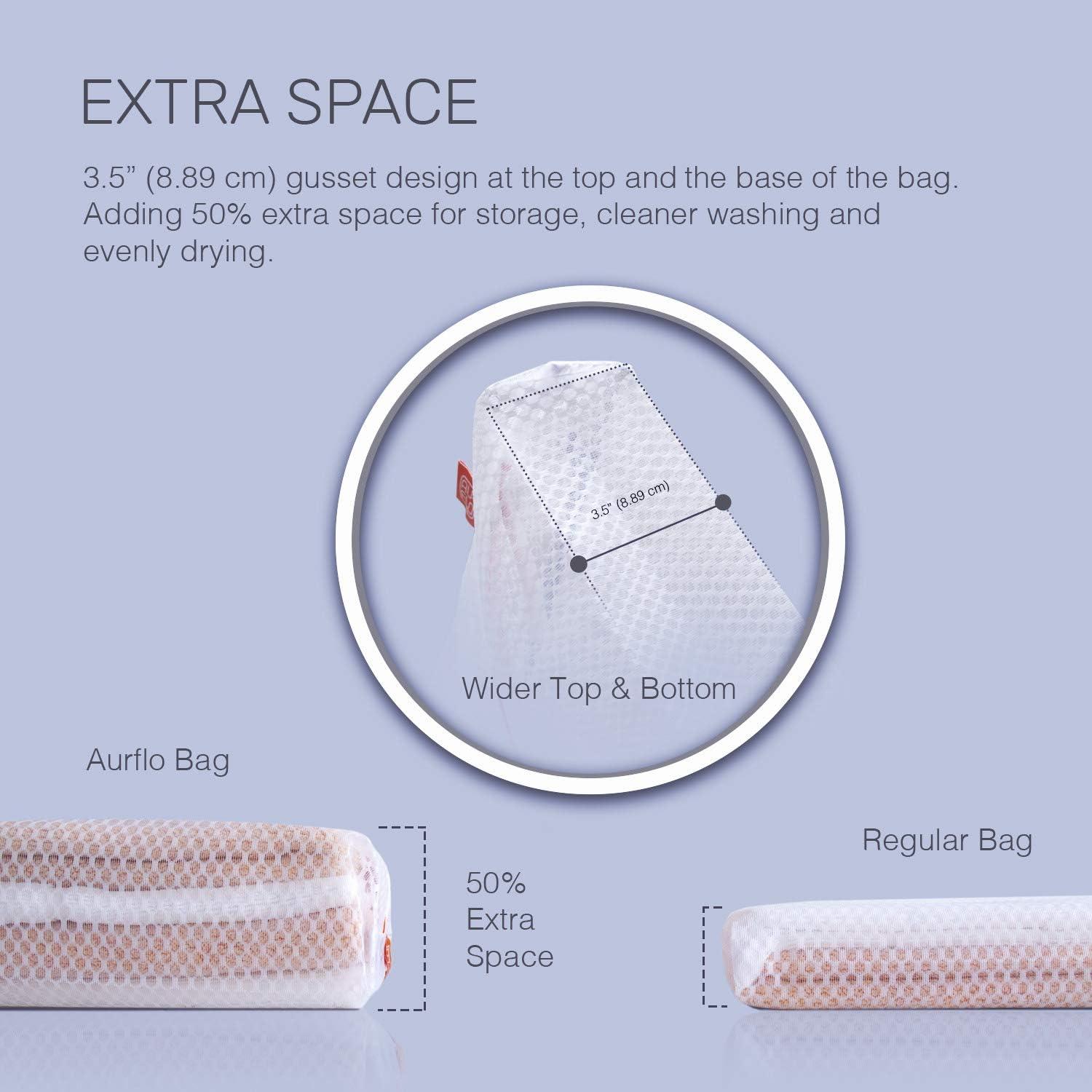 Bolsas de Lavandería de Malla AURFLO X-Grande 50x60 cm 2 Unidades