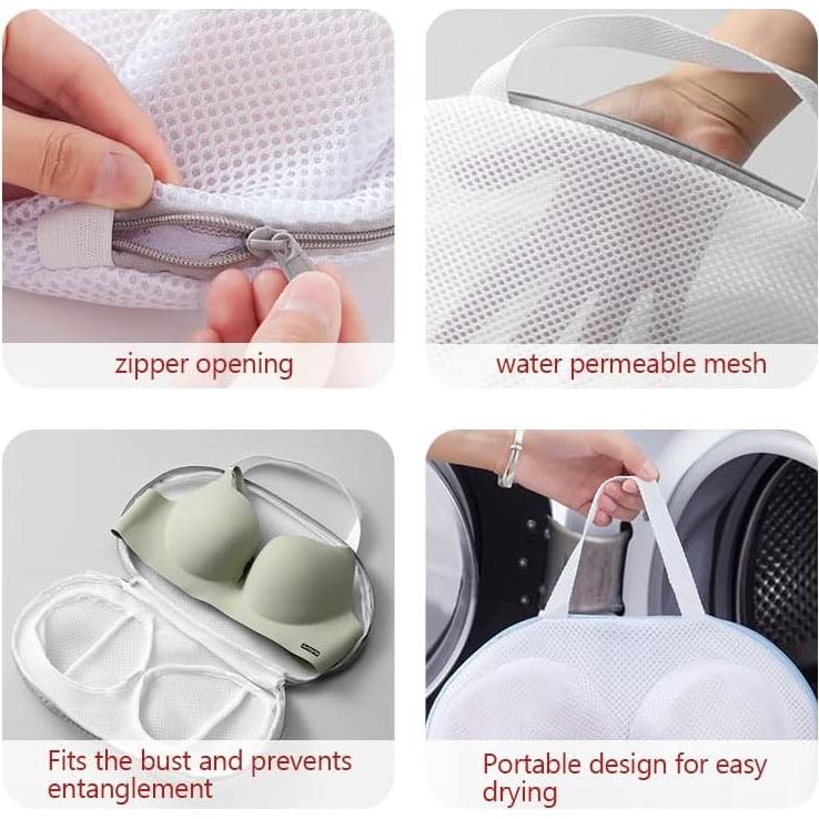 Juego de 2 bolsas de lavado de sujetadores Gouccpu 30x21cm