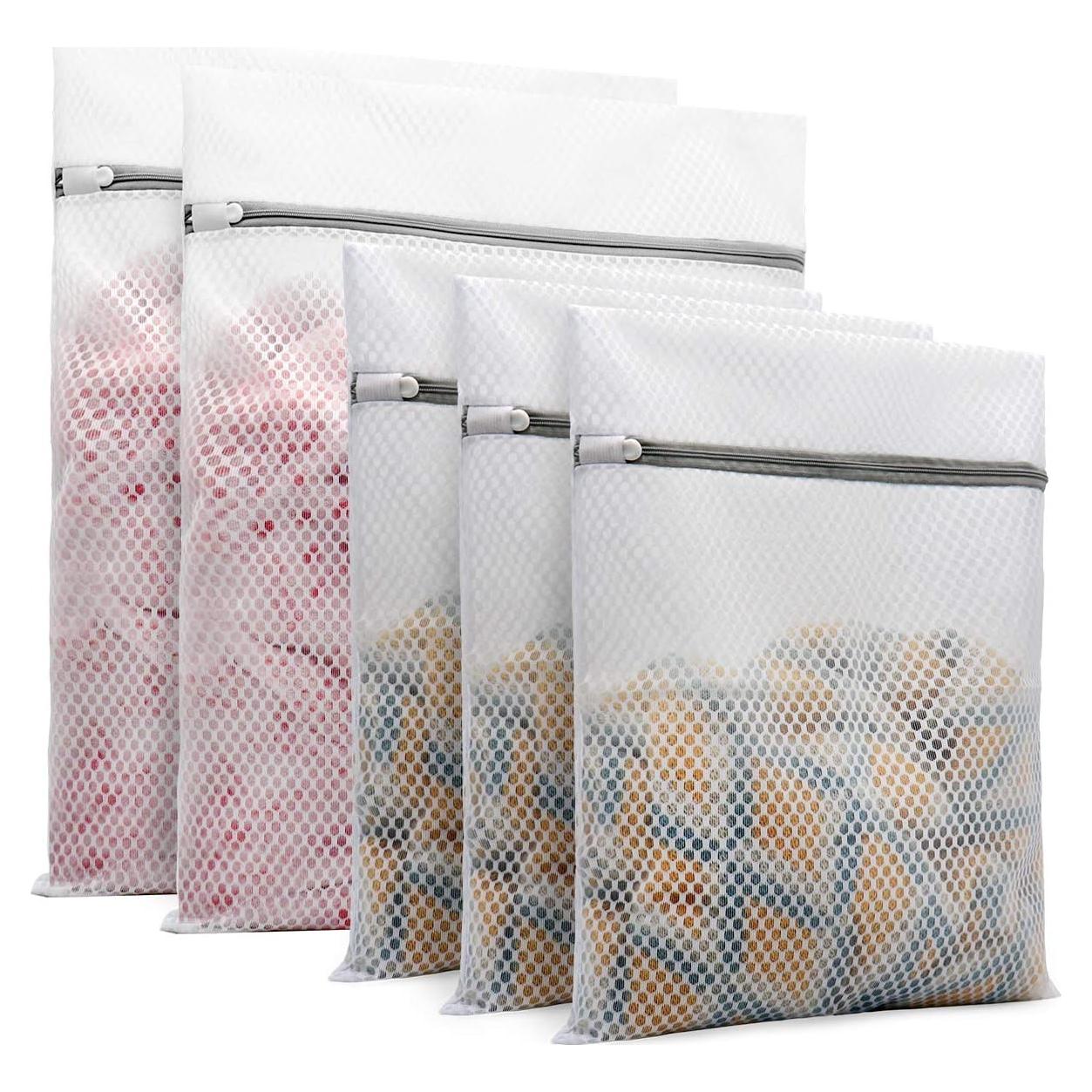 5 Bolsas de Lavandería de Malla Muchfun para Delicados
