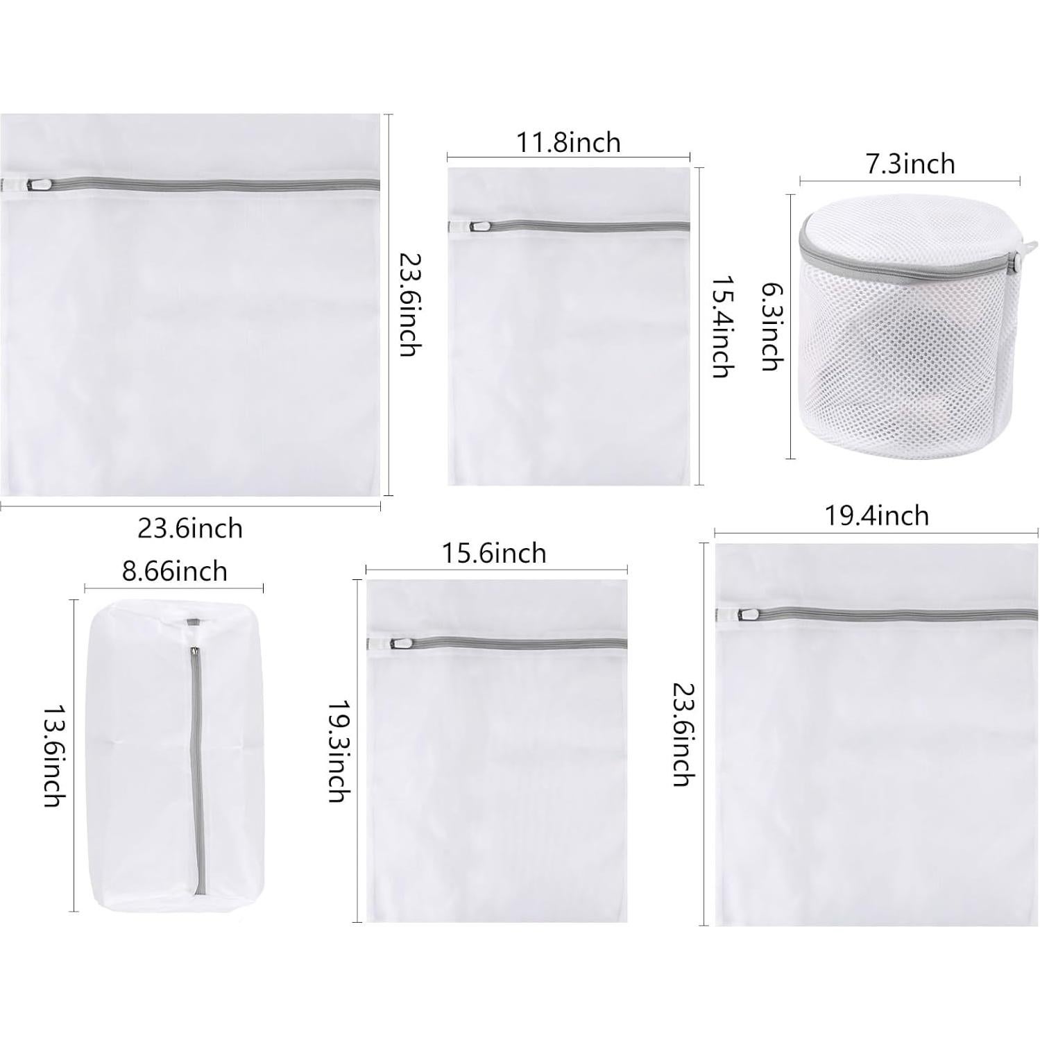 Juego de 6 bolsas de lavandería Teqooza para delicados