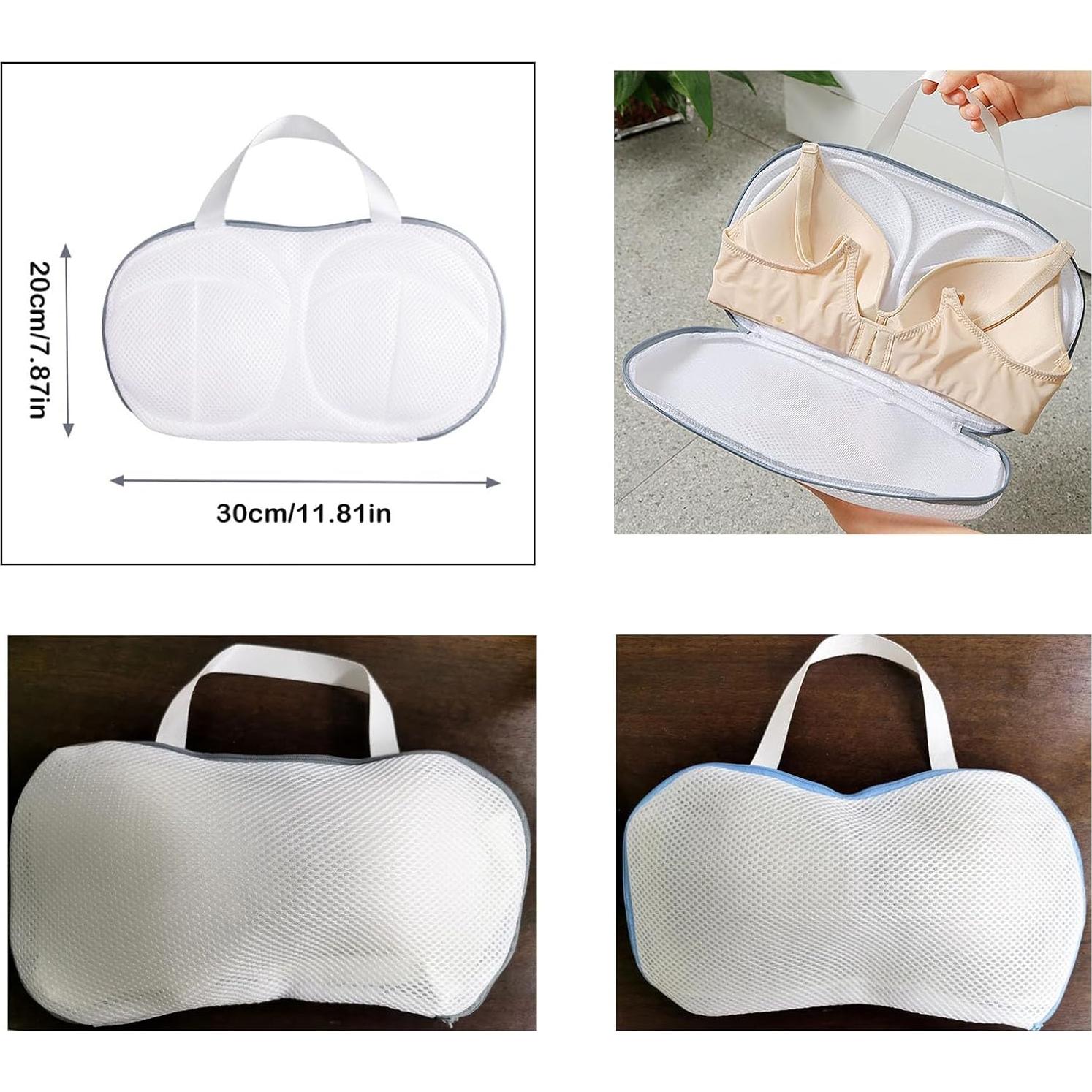 2 Bolsas de Lavado de Sujetadores NentMent 30x20cm Malla