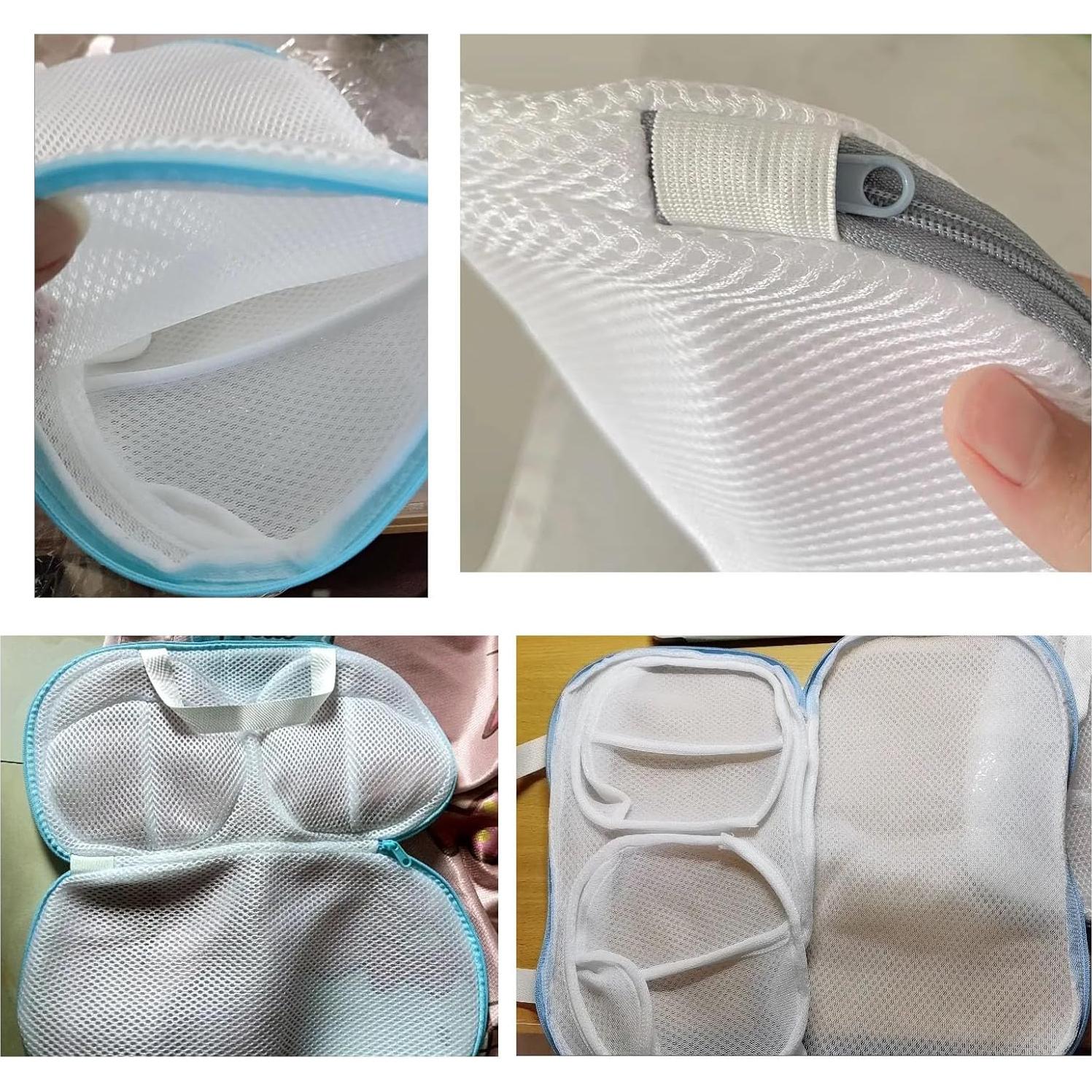 2 Bolsas de Lavado de Sujetadores NentMent 30x20cm Malla