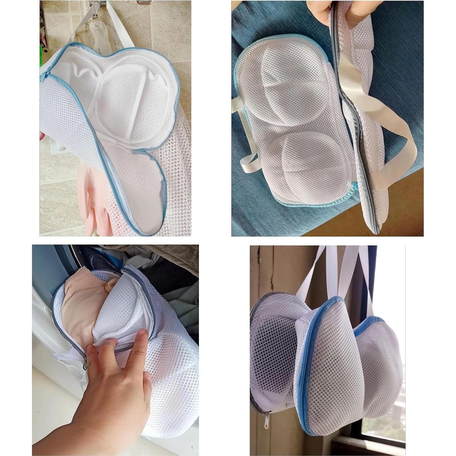 2 Bolsas de Lavado de Sujetadores NentMent 30x20cm Malla