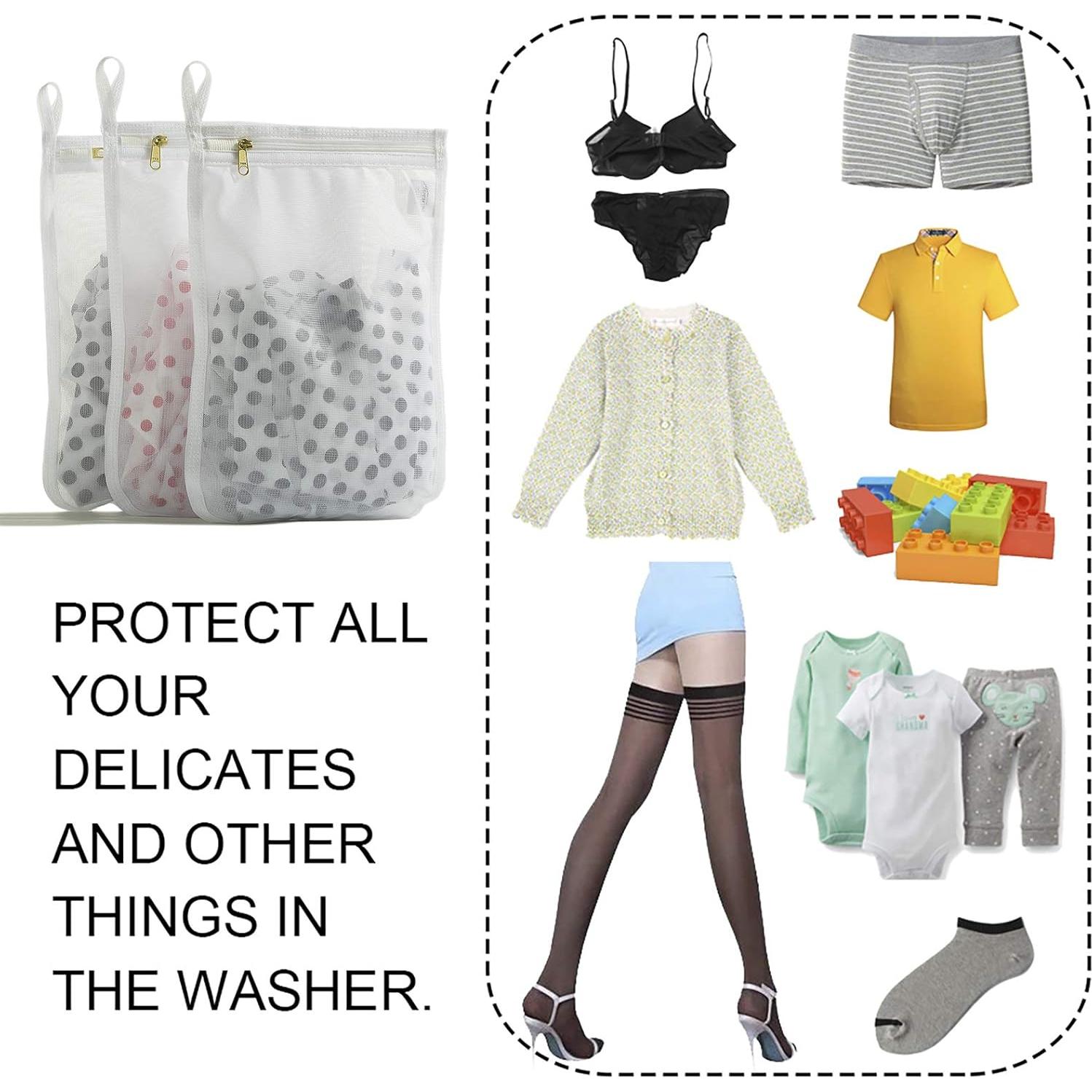 Bolsas de Lavandería Tenrai 3 Pequeñas con Cierre YKK