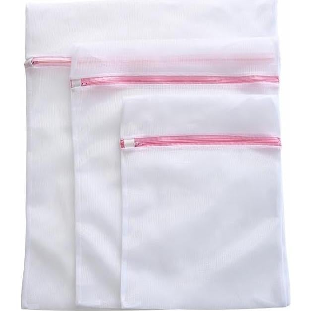 3 Bolsas de Lavandería de Malla Fina Lsnhincp - Cremallera