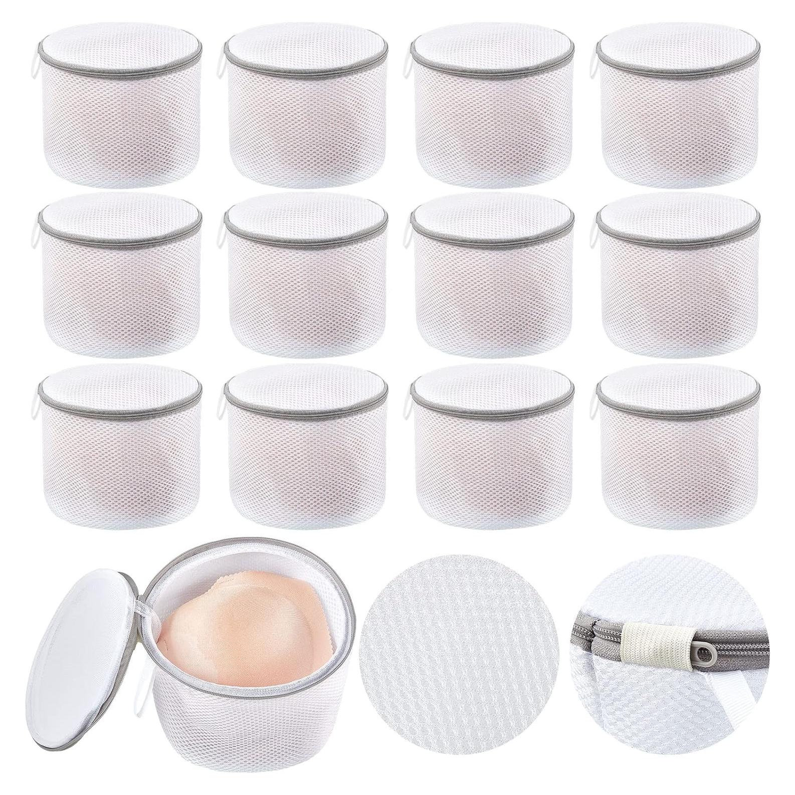 12 Bolsas de Malla para Lavandería Woanger 15x18cm Gris