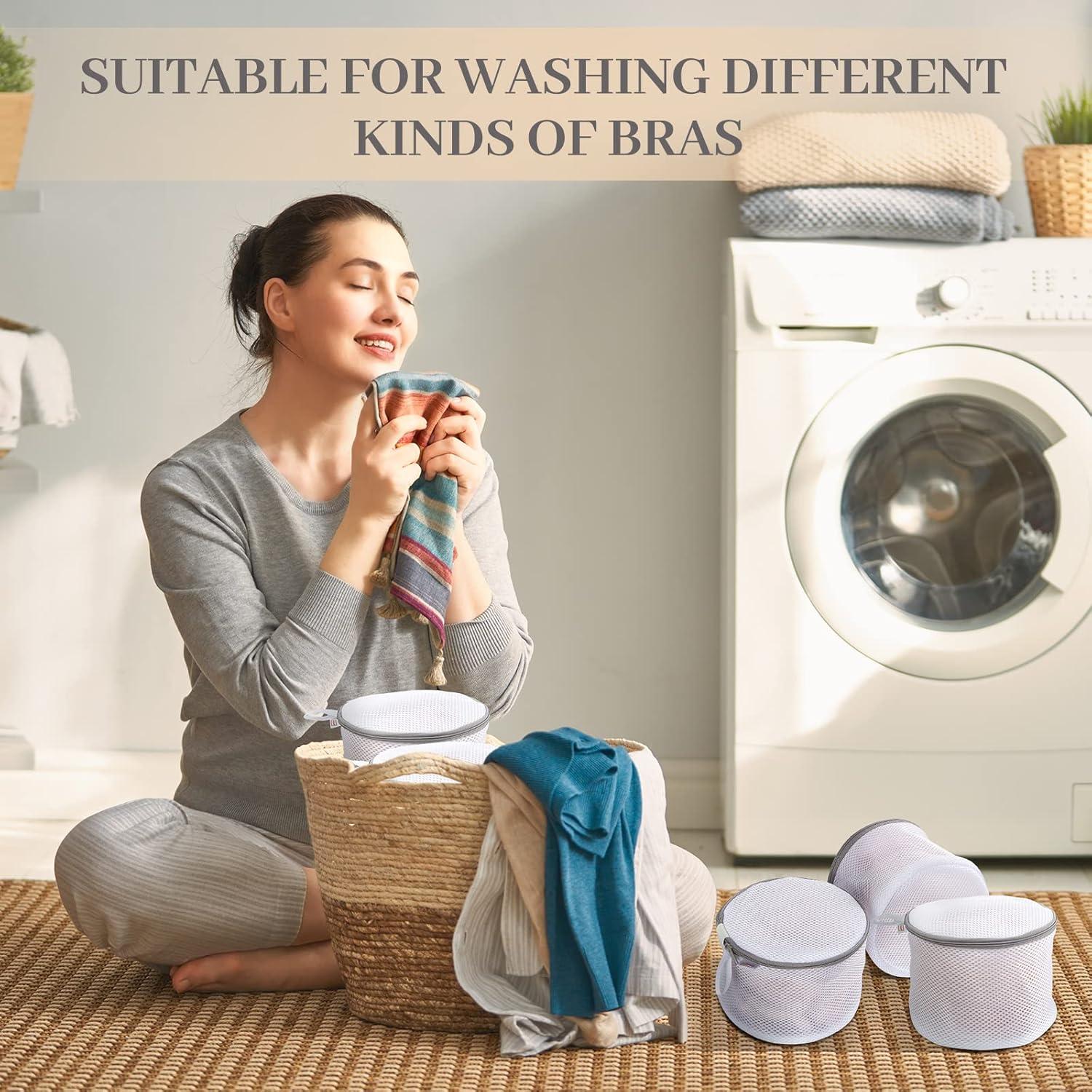 12 Bolsas de Malla para Lavandería Woanger 15x18cm Gris