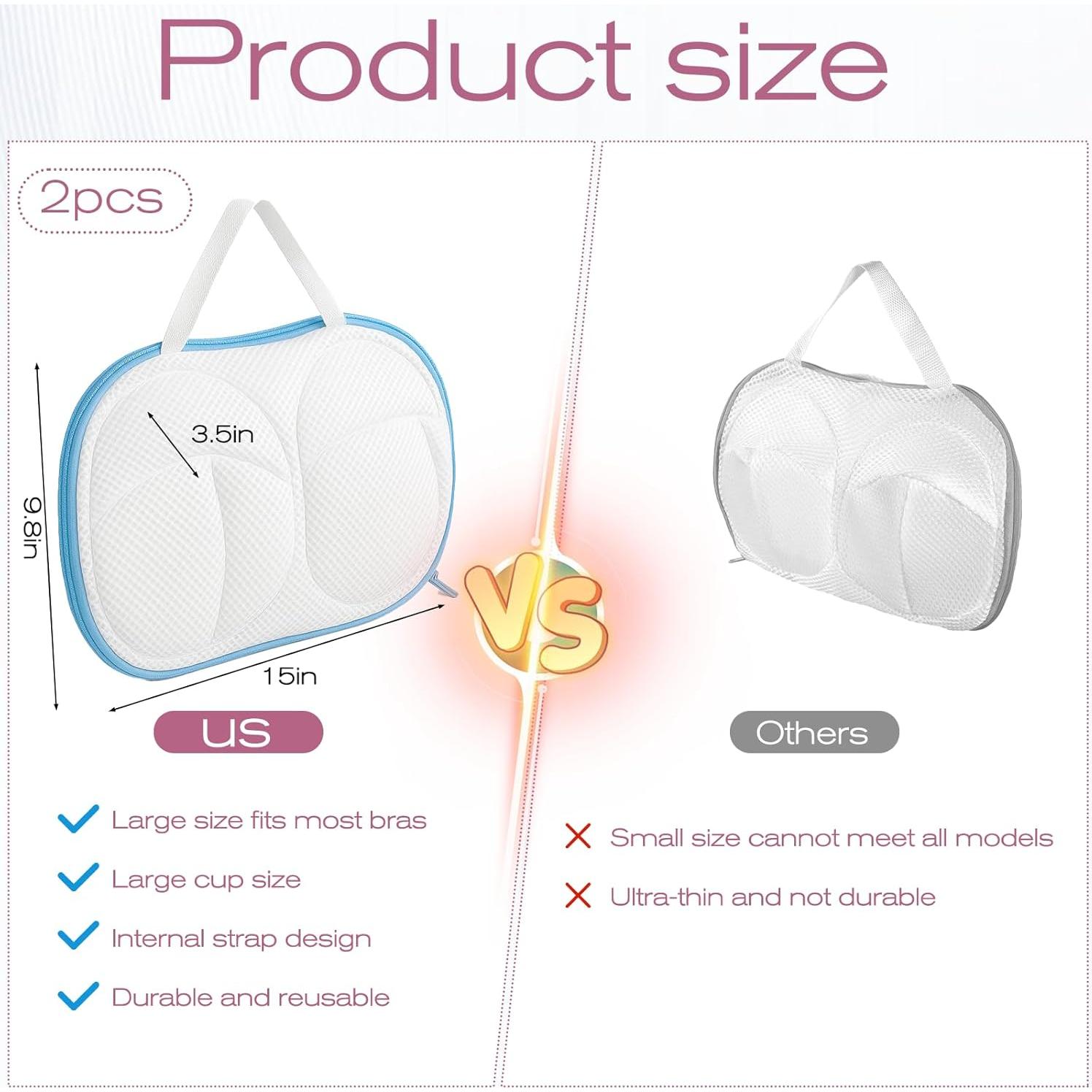 Juego de 2 bolsas de lavado para sujetadores Styquenzer - Azul