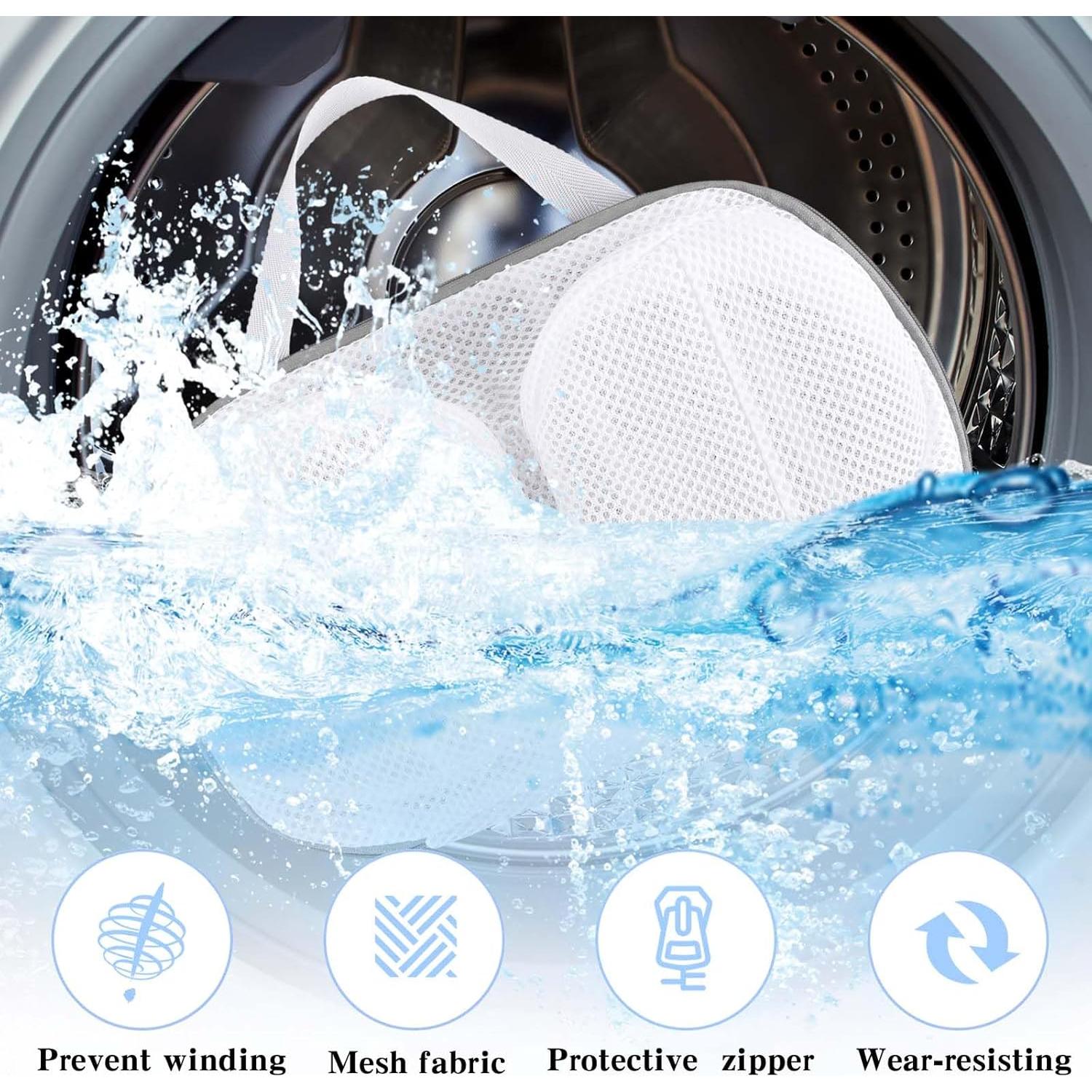 Paquete de 2 Bolsas de Lavandería Grevosea para Sujetadores 30x20cm