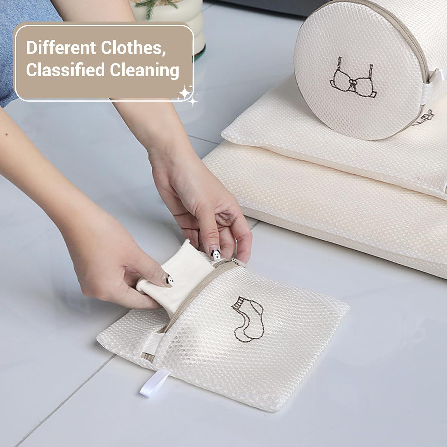 Juego de 6 bolsas de lavandería Esdallina con cremallera