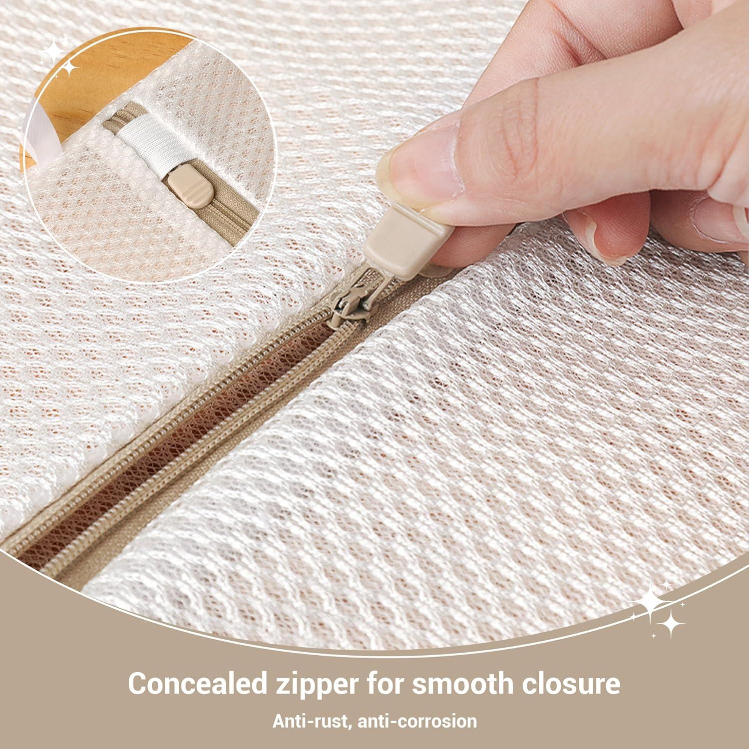 Juego de 6 bolsas de lavandería Esdallina con cremallera