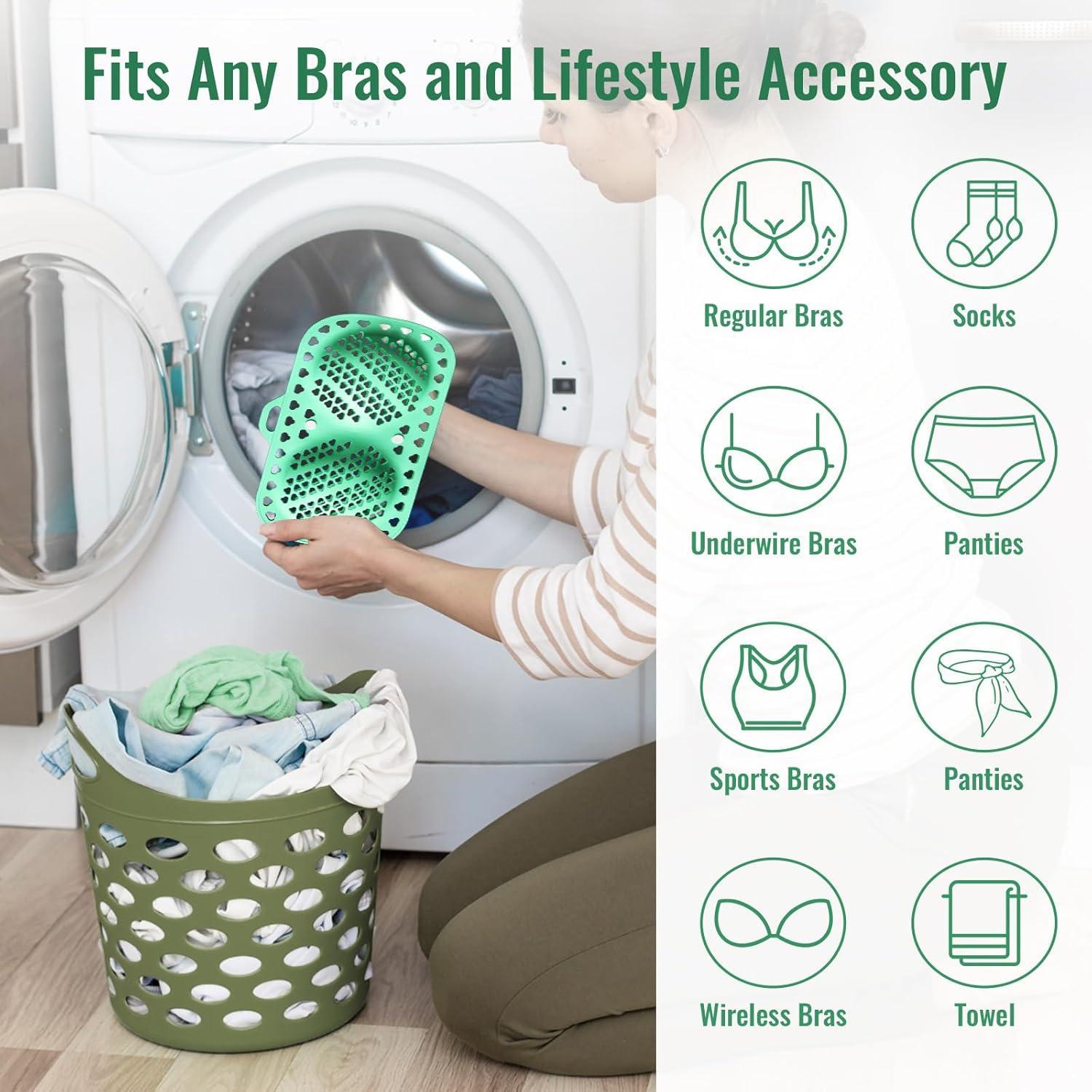 Bolsa de Lavado de Sujetadores MAYZOLOP 3 Piezas Silicona