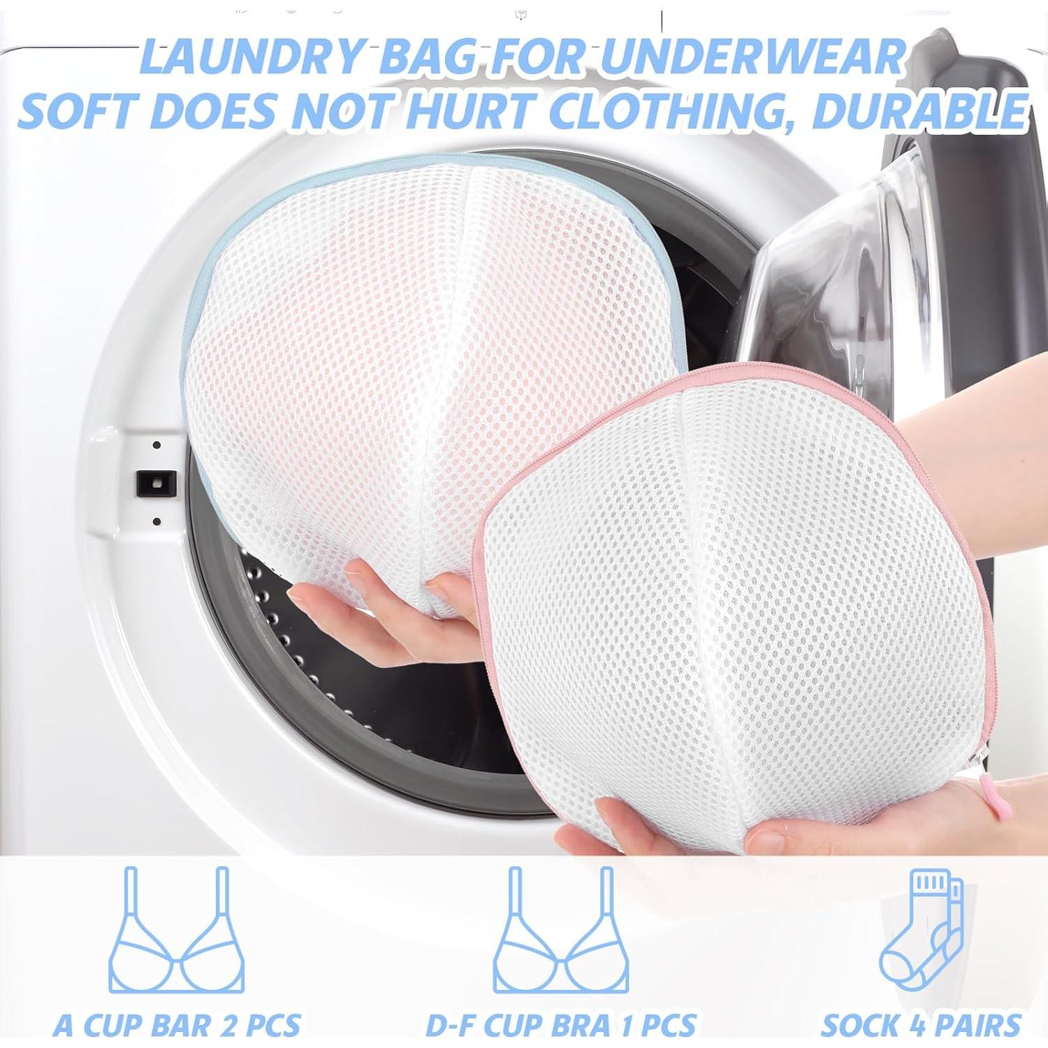 Bolsa de Lavandería para Sujetadores Cobee - 2 Piezas Rosa y Azul