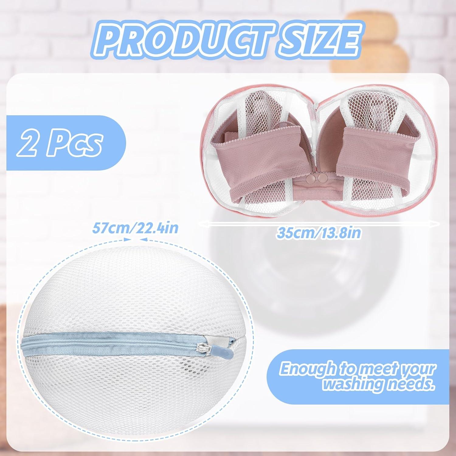 Bolsa de Lavandería para Sujetadores Cobee - 2 Piezas Rosa y Azul