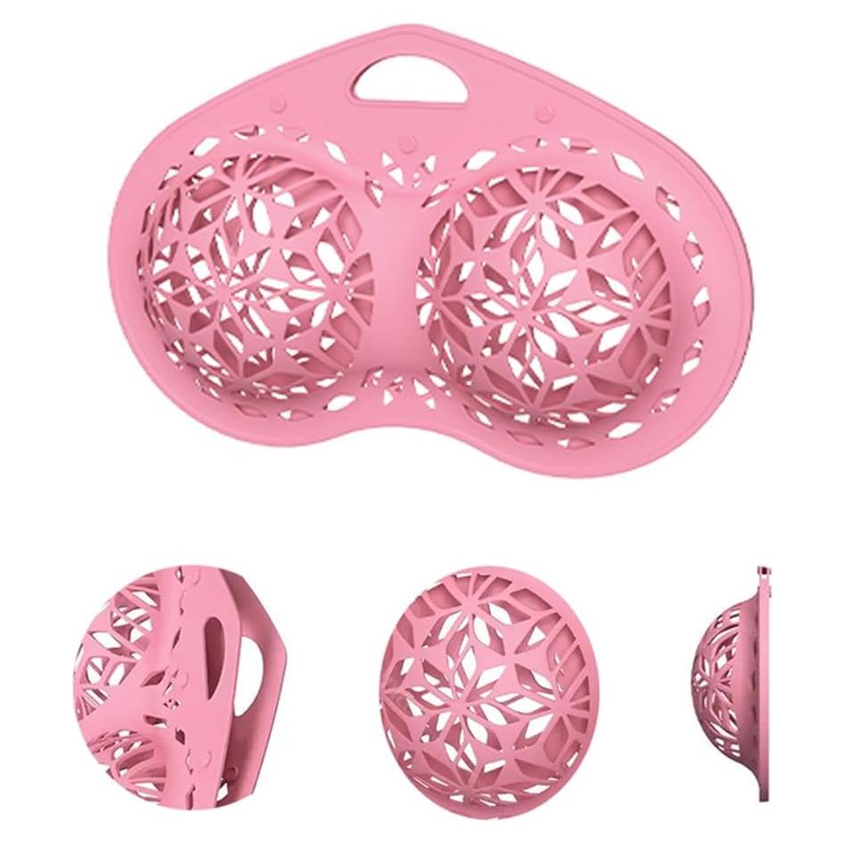 Bolsa de Lavado de Sujetadores de Silicona Cjeuxnr Rosa Grande