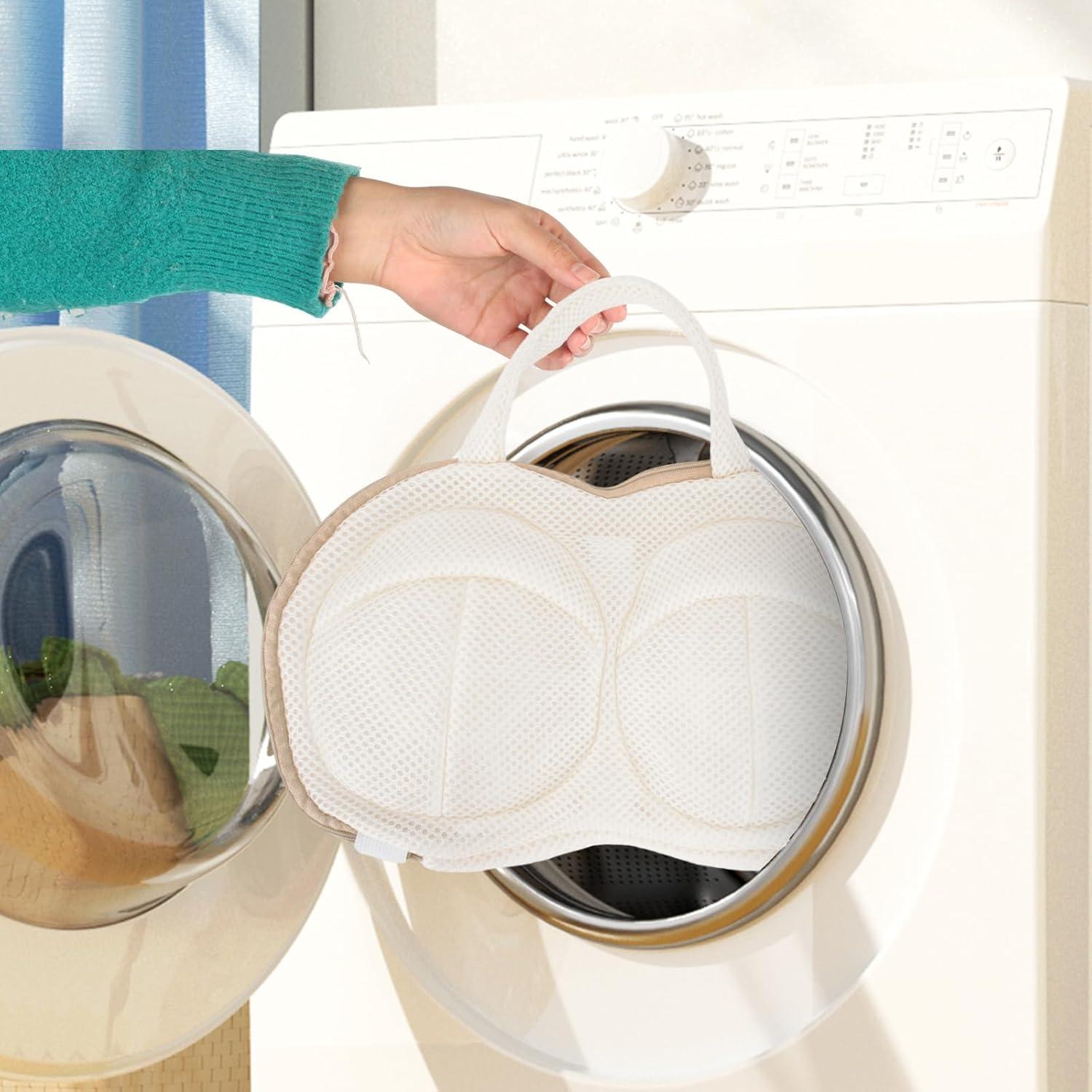 Juego de 3 Bolsas para Lavar Sujetadores DESONAUT Beige