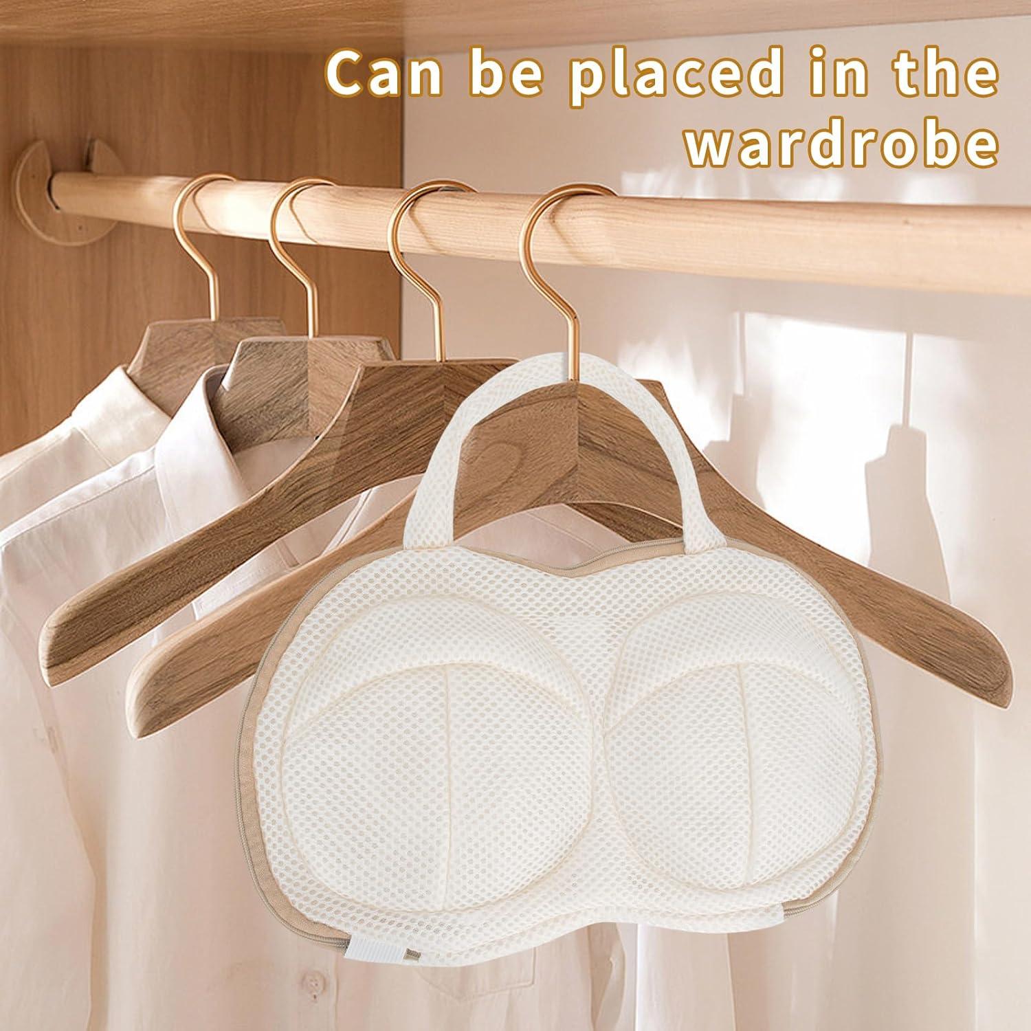 Juego de 3 Bolsas para Lavar Sujetadores DESONAUT Beige