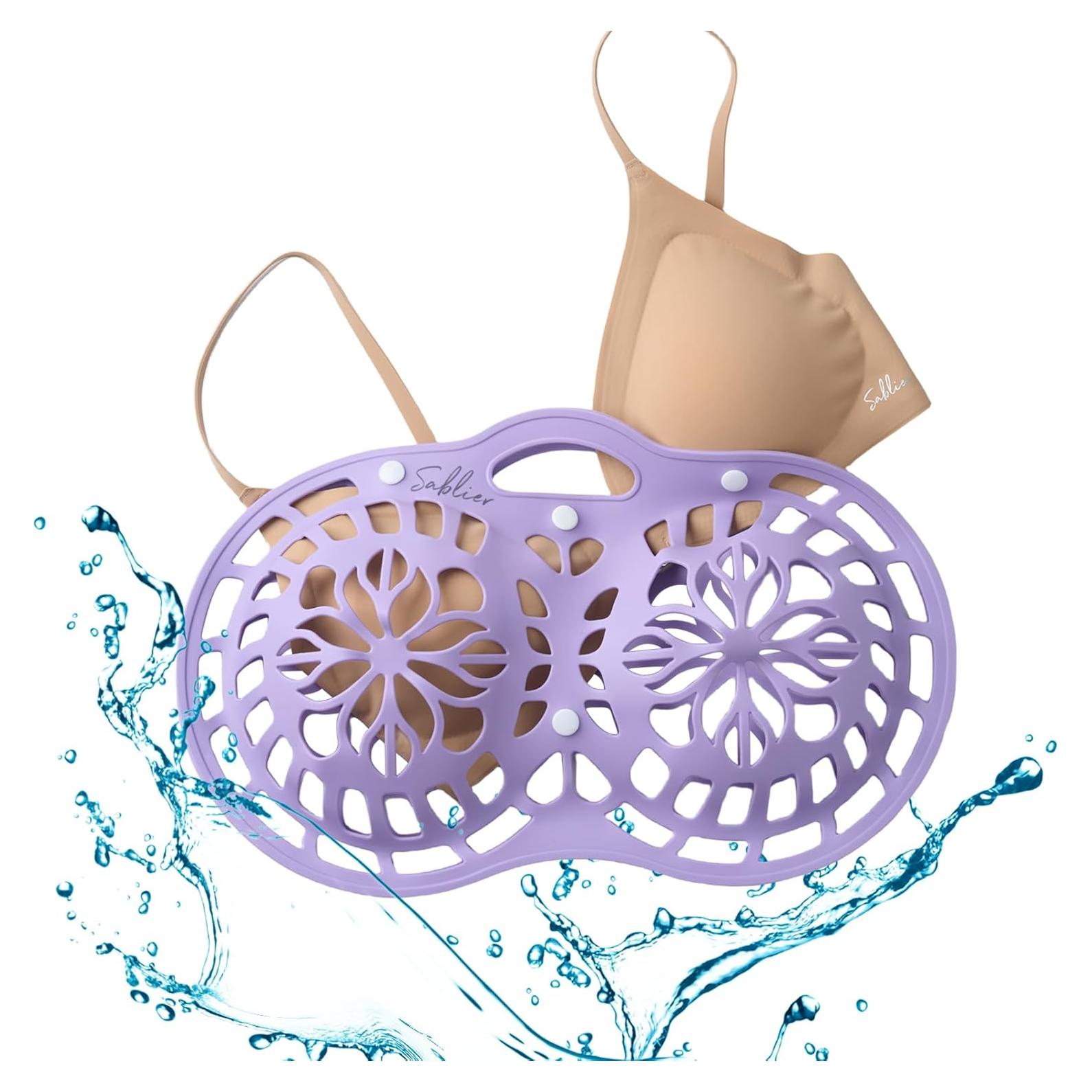 Bolsa de Lavandería Sablier para Sujetadores - Silicona Púrpura