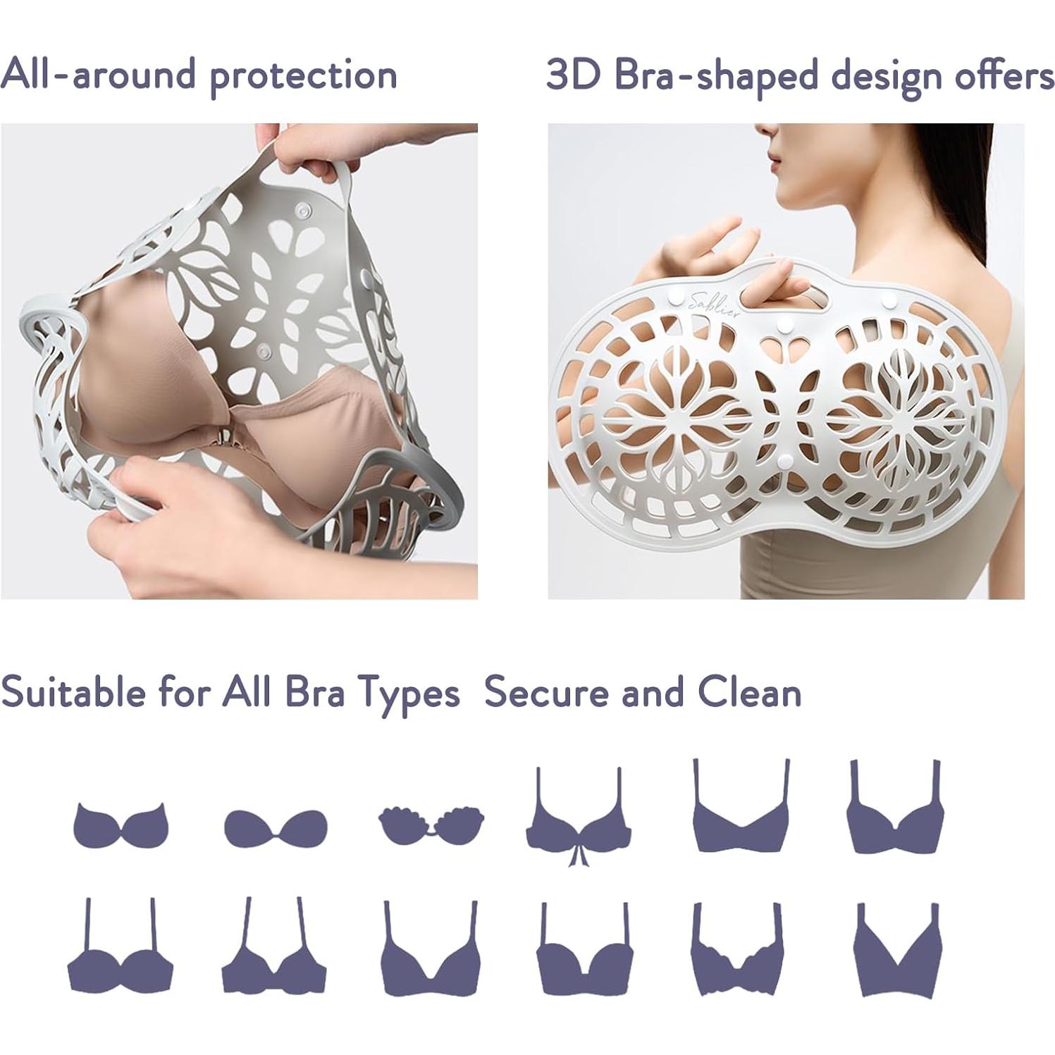 Bolsa de Lavandería Sablier para Sujetadores - Silicona Púrpura