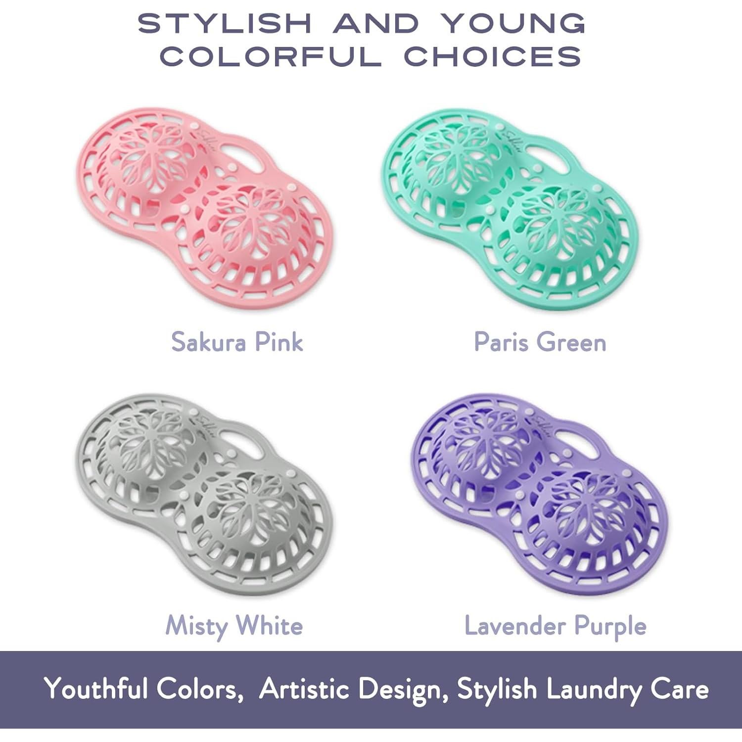 Bolsa de Lavandería Sablier para Sujetadores - Silicona Púrpura