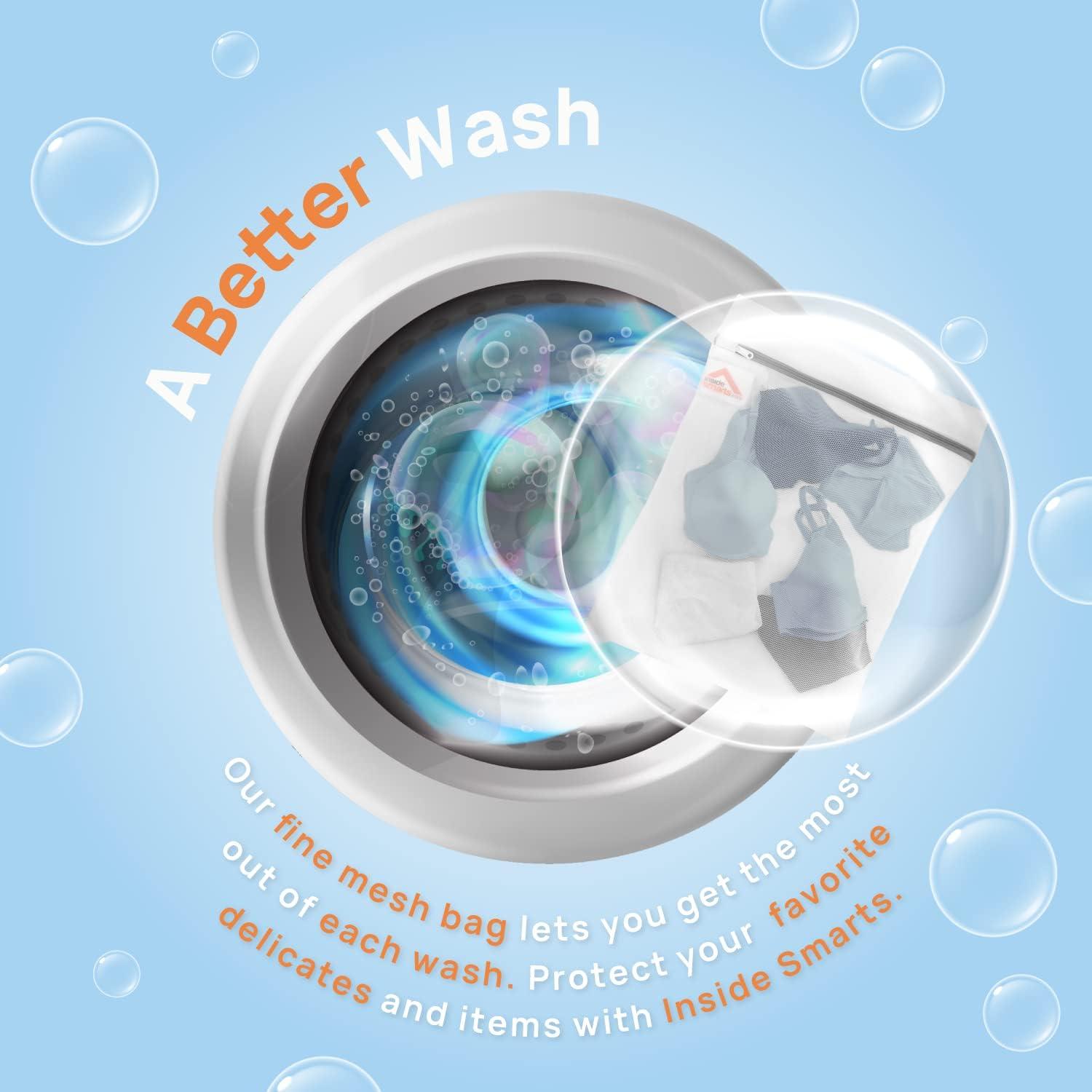 Juego de Bolsas de Lavandería InsideSmarts 4 Piezas Malla Premium