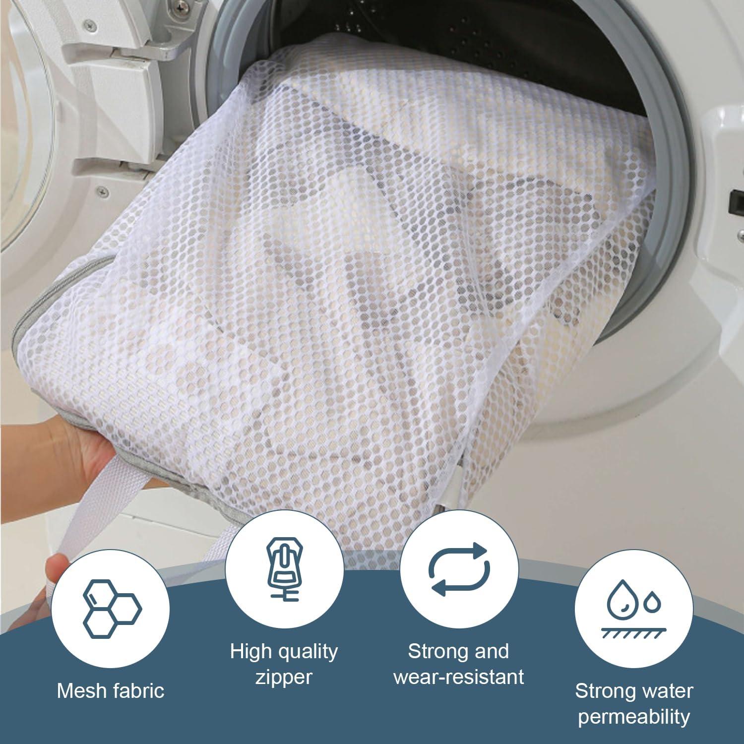 Juego de 3 Bolsas de Lavandería EQUNROY con Ganchos en S