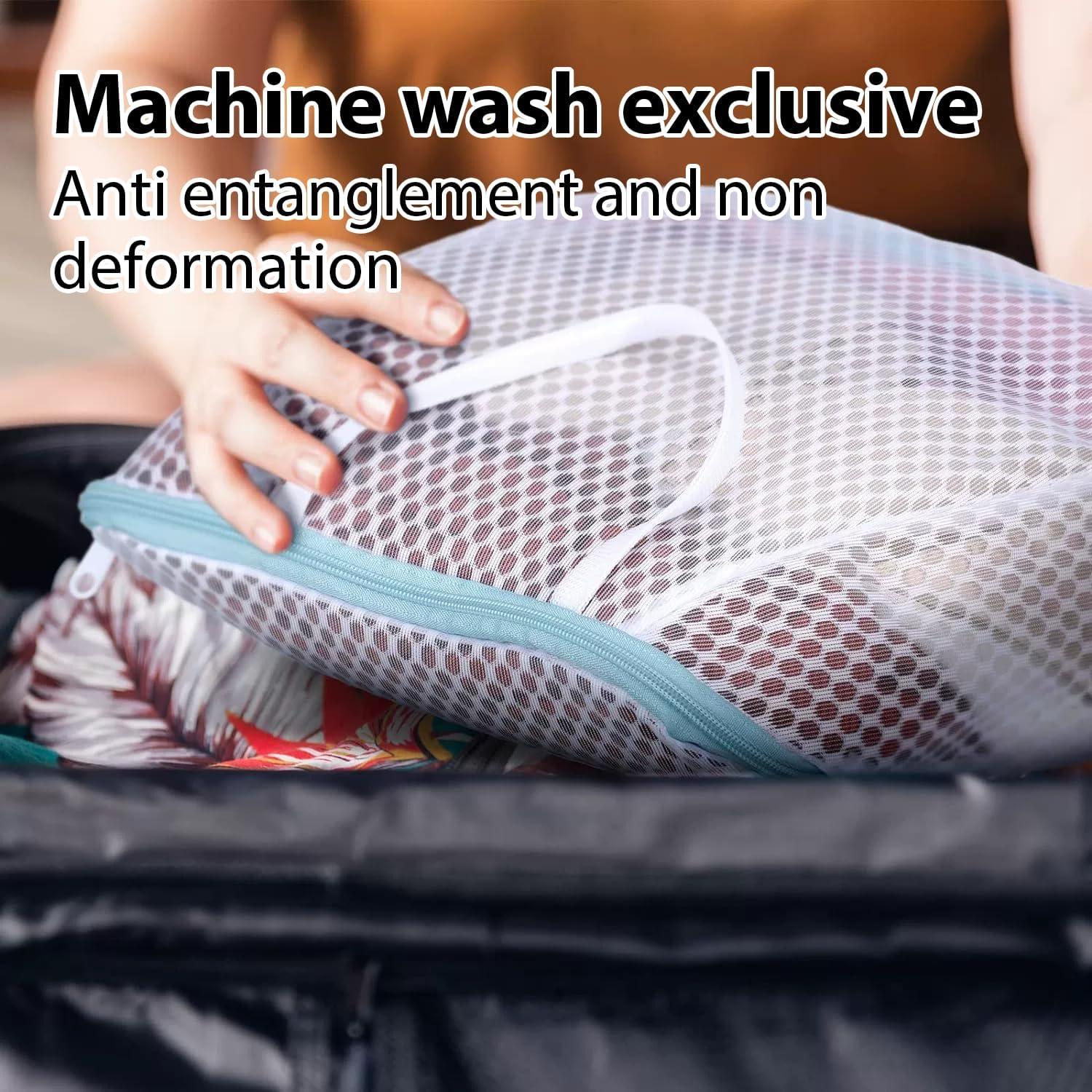 Juego de 3 Bolsas de Lavandería EQUNROY con Ganchos en S