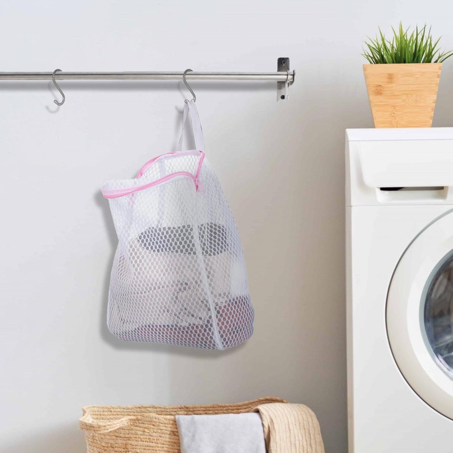 Juego de 3 Bolsas de Lavandería EQUNROY con Ganchos en S