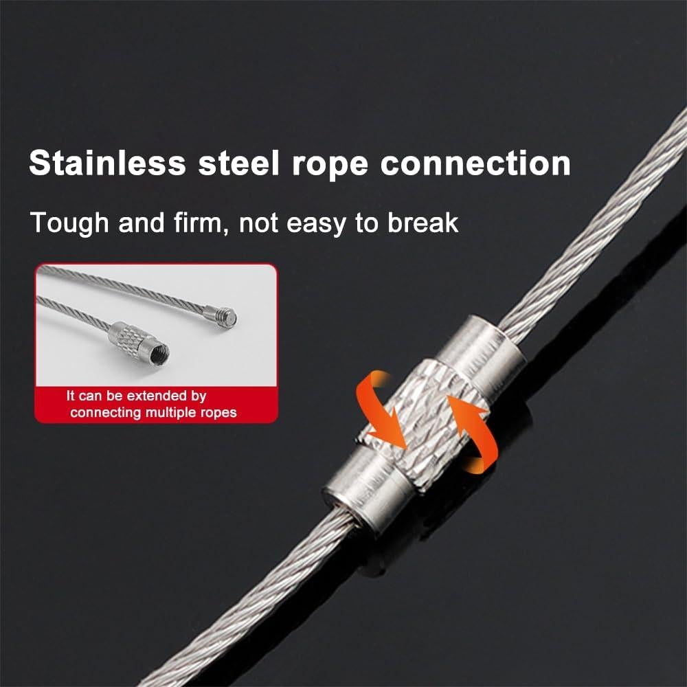 Anillos de Llave de Acero Inoxidable Biyrly 10 Piezas 21mm