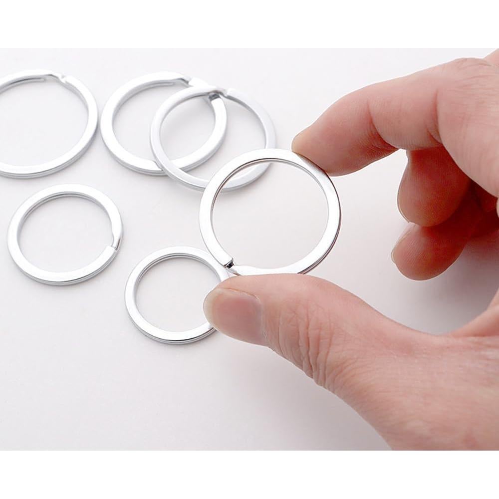 Anillos de Llave de Acero Inoxidable Biyrly 10 Piezas 21mm