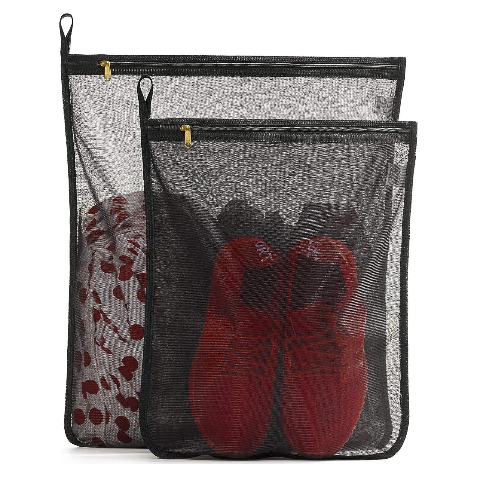 Bolsas de Lavandería Tenrai - 1 Grande y 1 Mediana, Negro