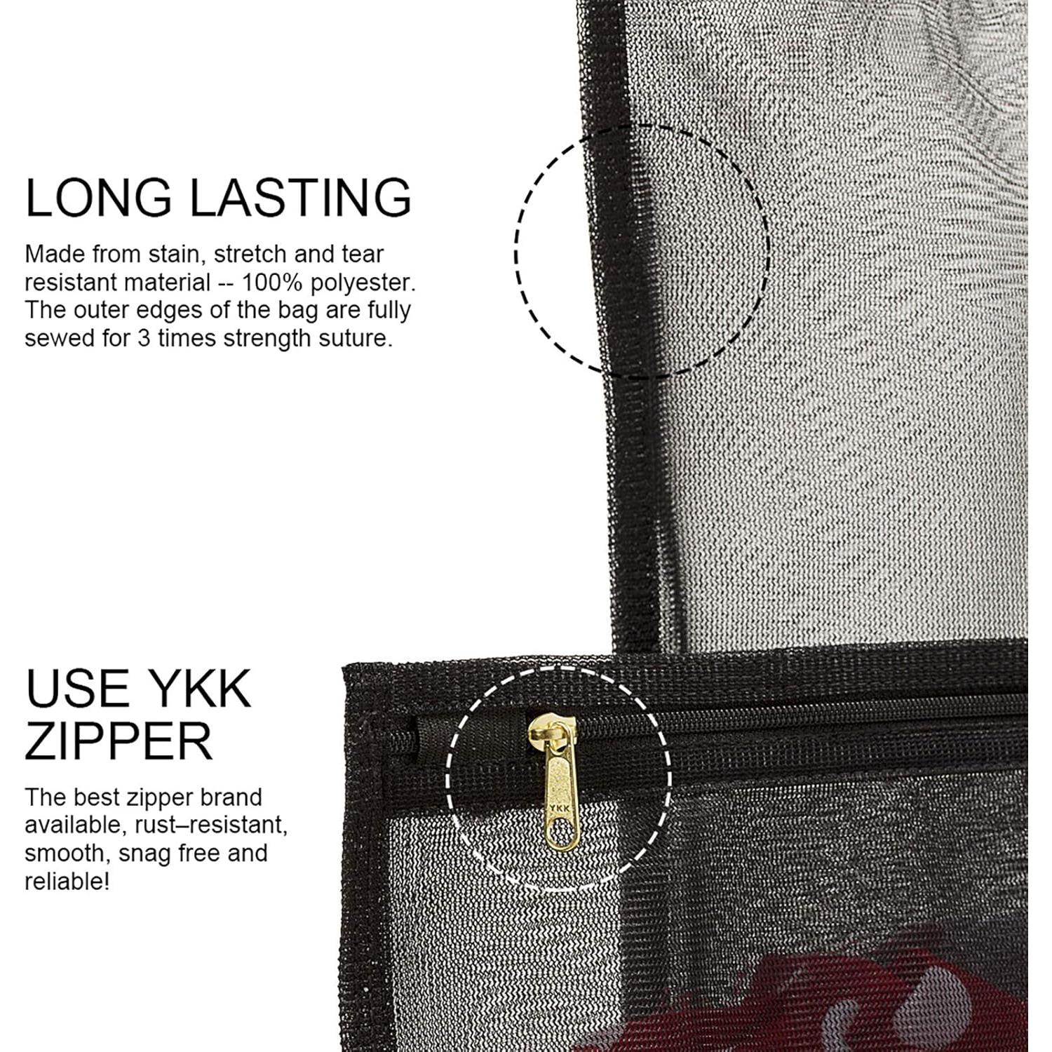 Bolsas de Lavandería Tenrai - 1 Grande y 1 Mediana, Negro