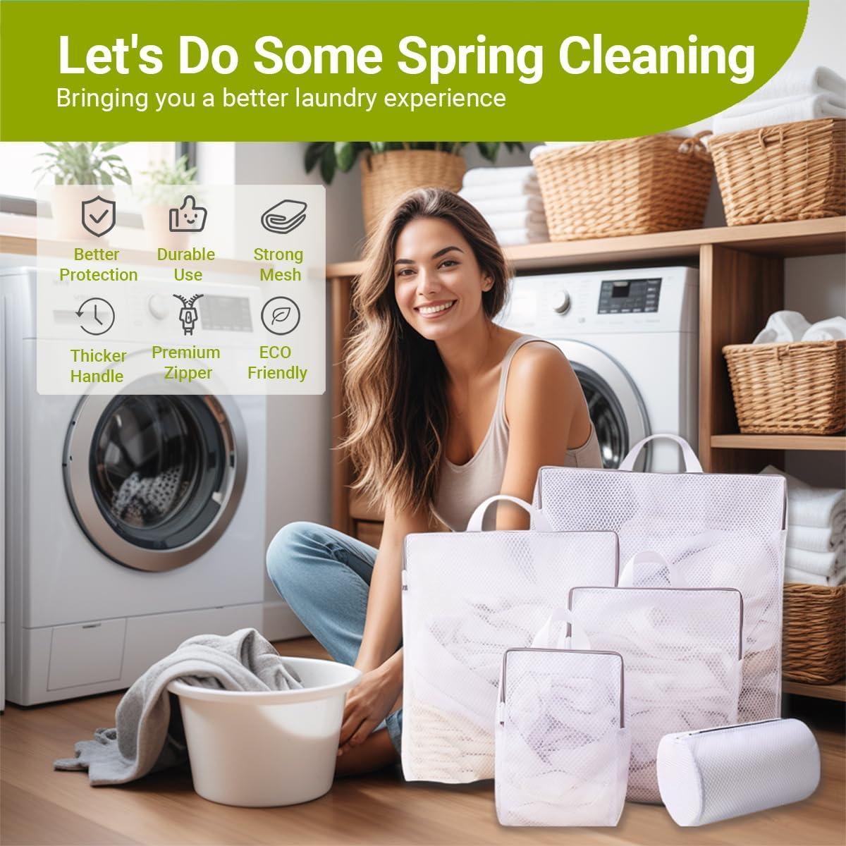 Bolsas de Lavandería PaoShuTai 5 Tamaños con Mangos Gruesos