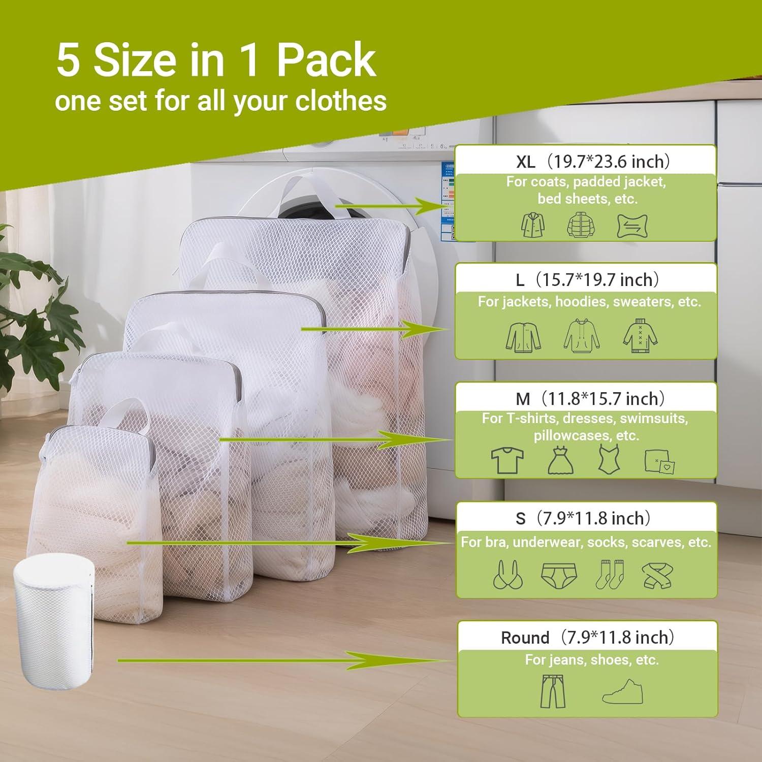 Bolsas de Lavandería PaoShuTai 5 Tamaños con Mangos Gruesos