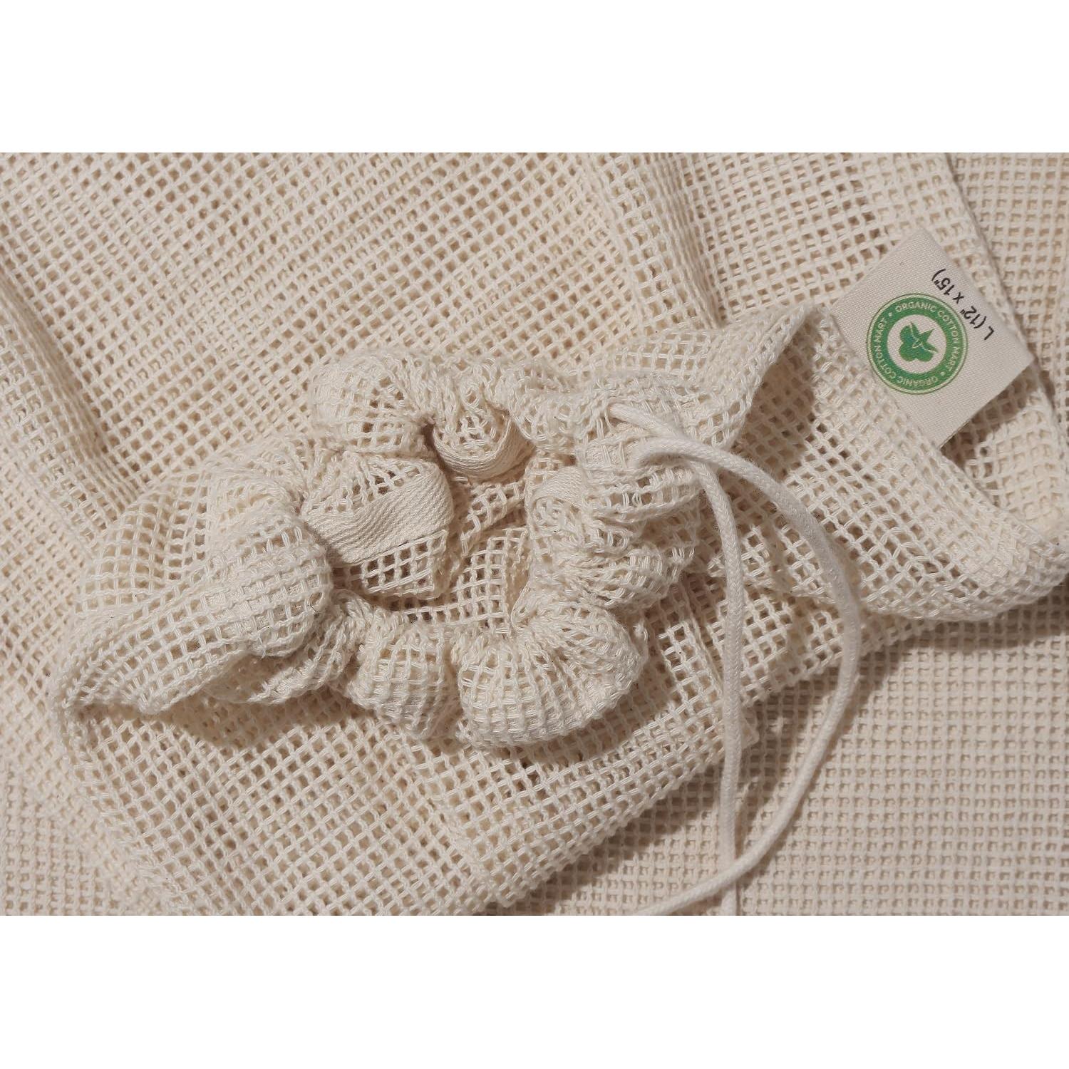 Bolsas de Lavandería de Algodón Orgánico - Paquete de 3 Grandes