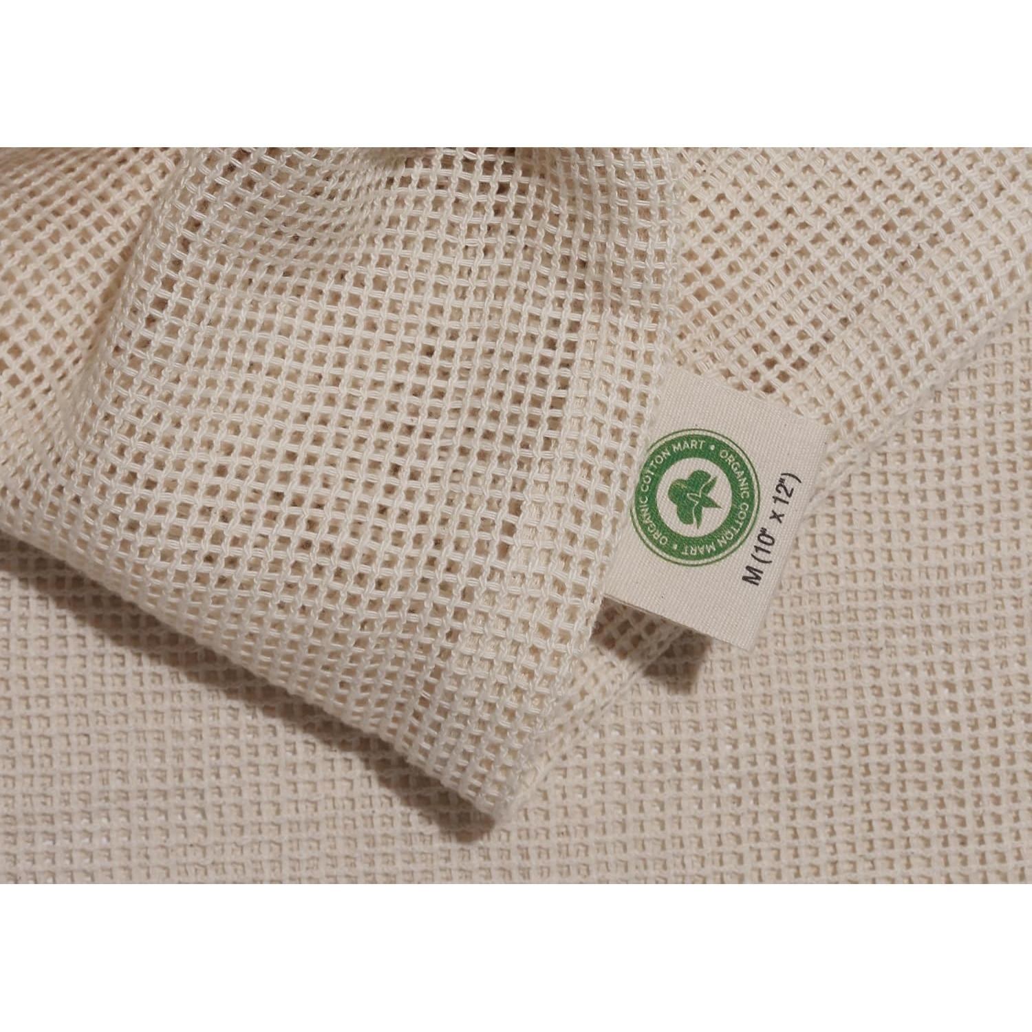 Bolsas de Lavandería de Algodón Orgánico - Paquete de 3 Grandes