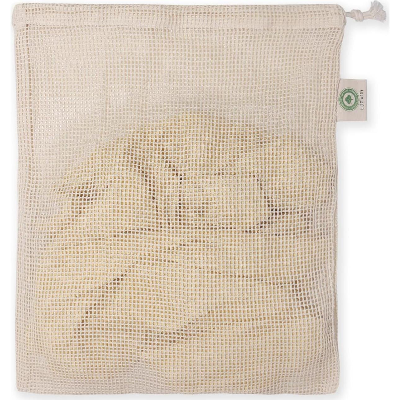 Bolsas de Lavandería de Algodón Orgánico - Paquete de 3 Grandes